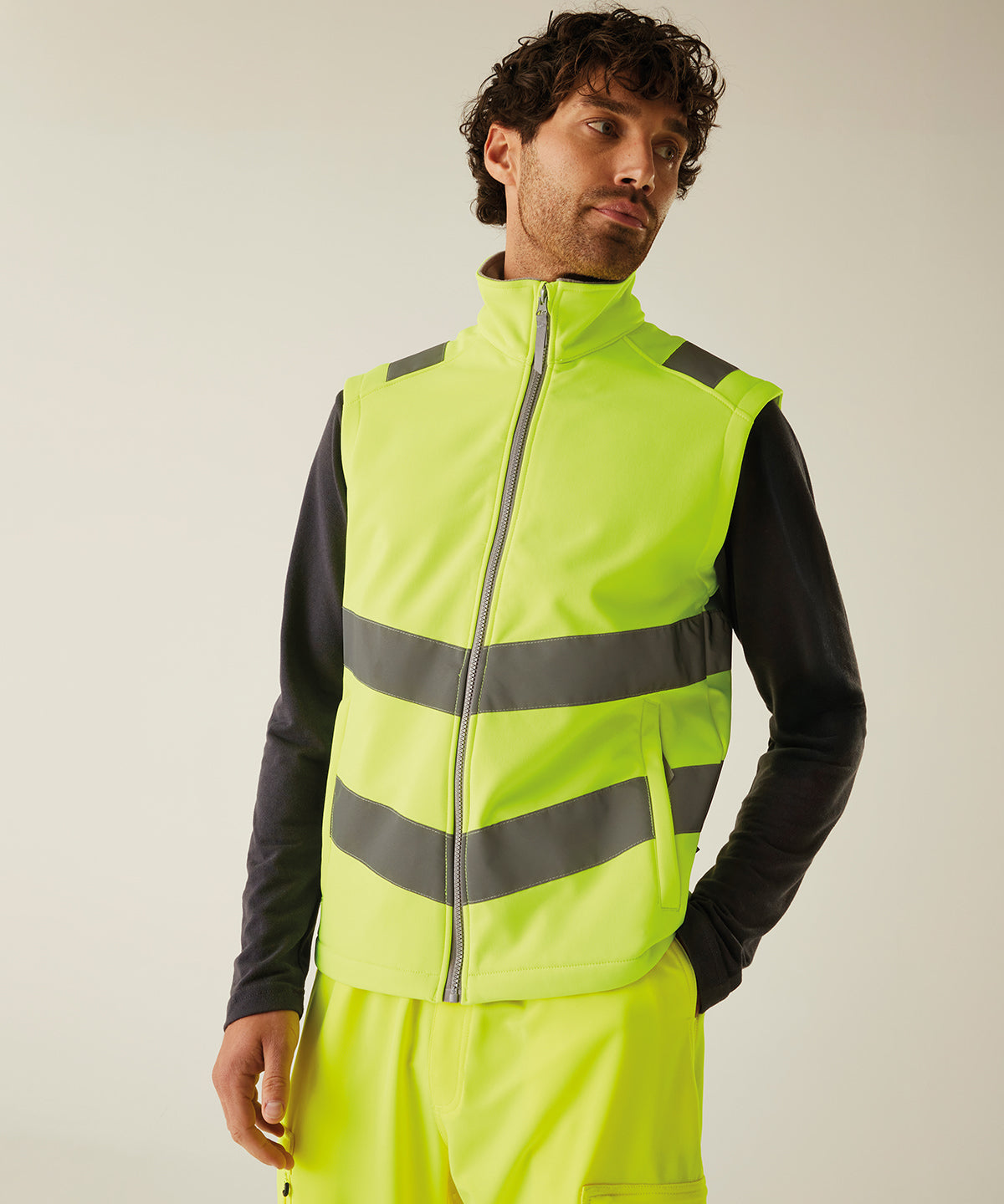 Hi-vis Pro contract Ablaze softshell bodywarmer