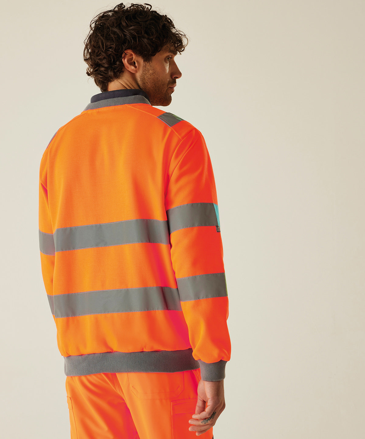 Hi-vis Pro contrast crew neck sweatshirt