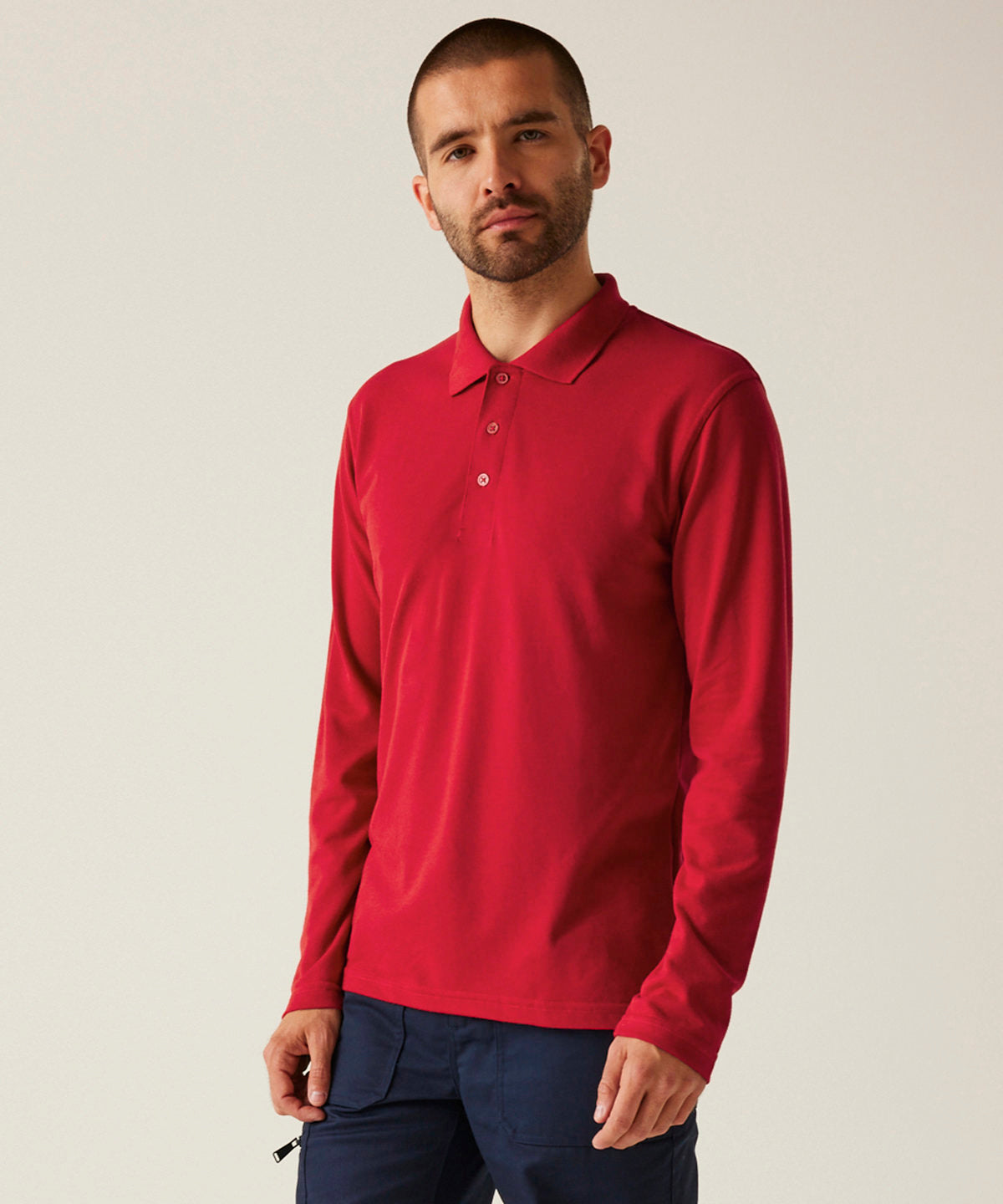 Pro 65/35 long sleeve polo