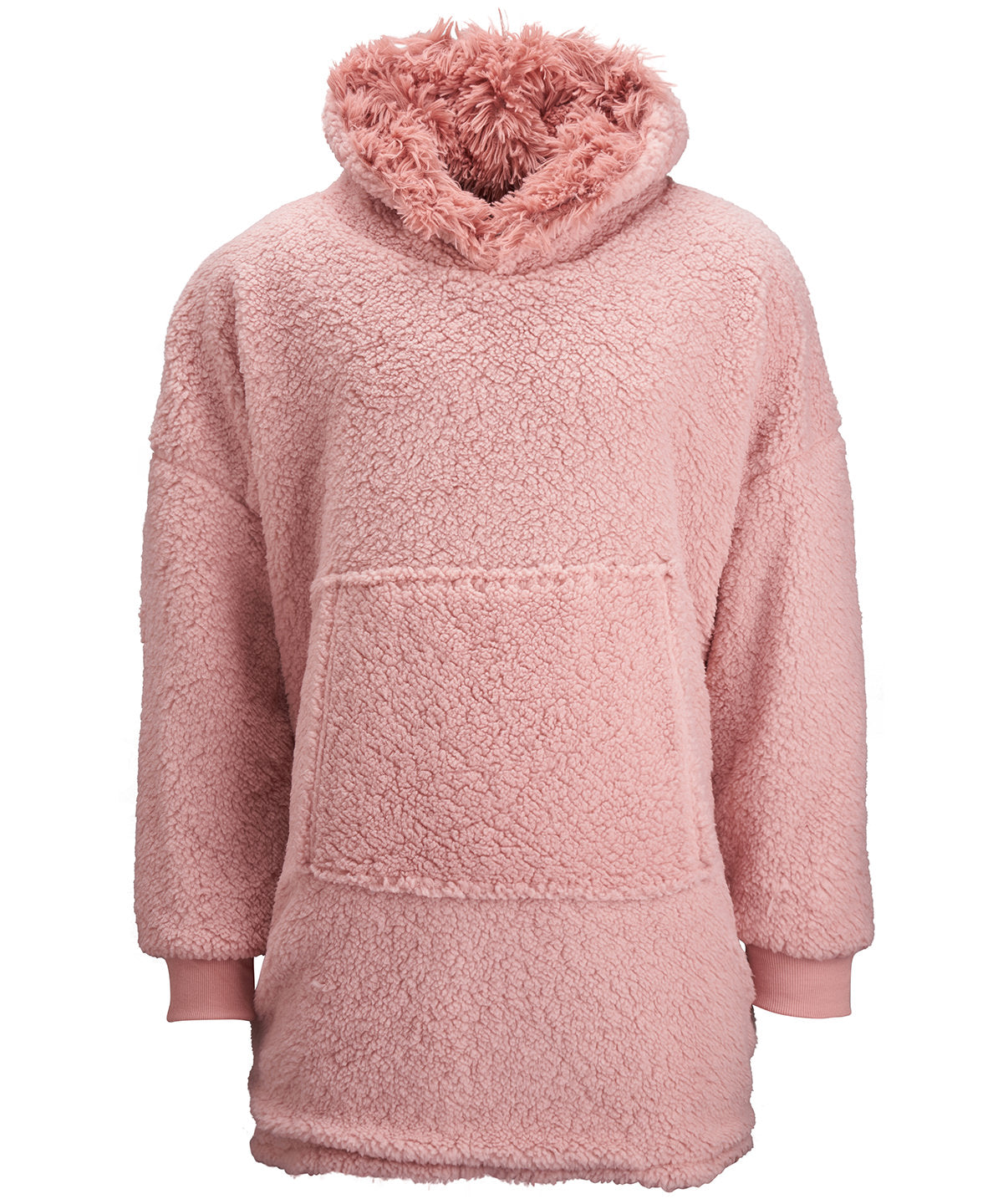 The Ribbon oversized cosy reversible shaggy sherpa hoodie