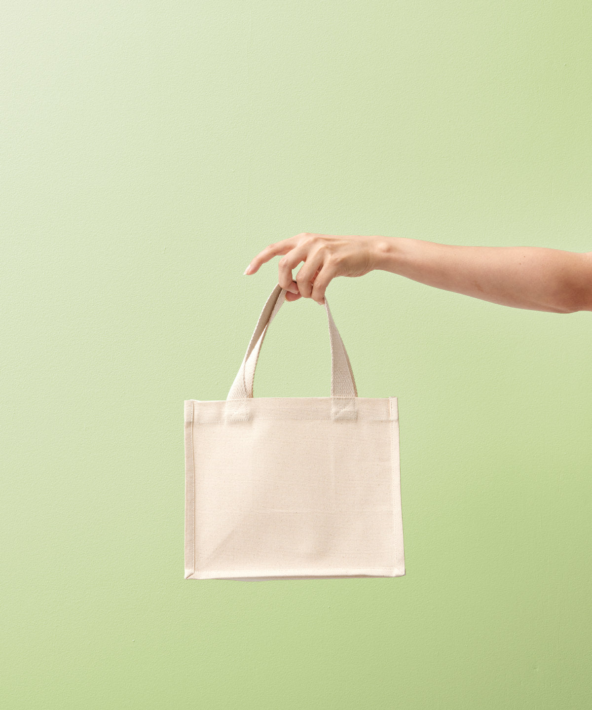 Recycled premium canvas stand-up shopper