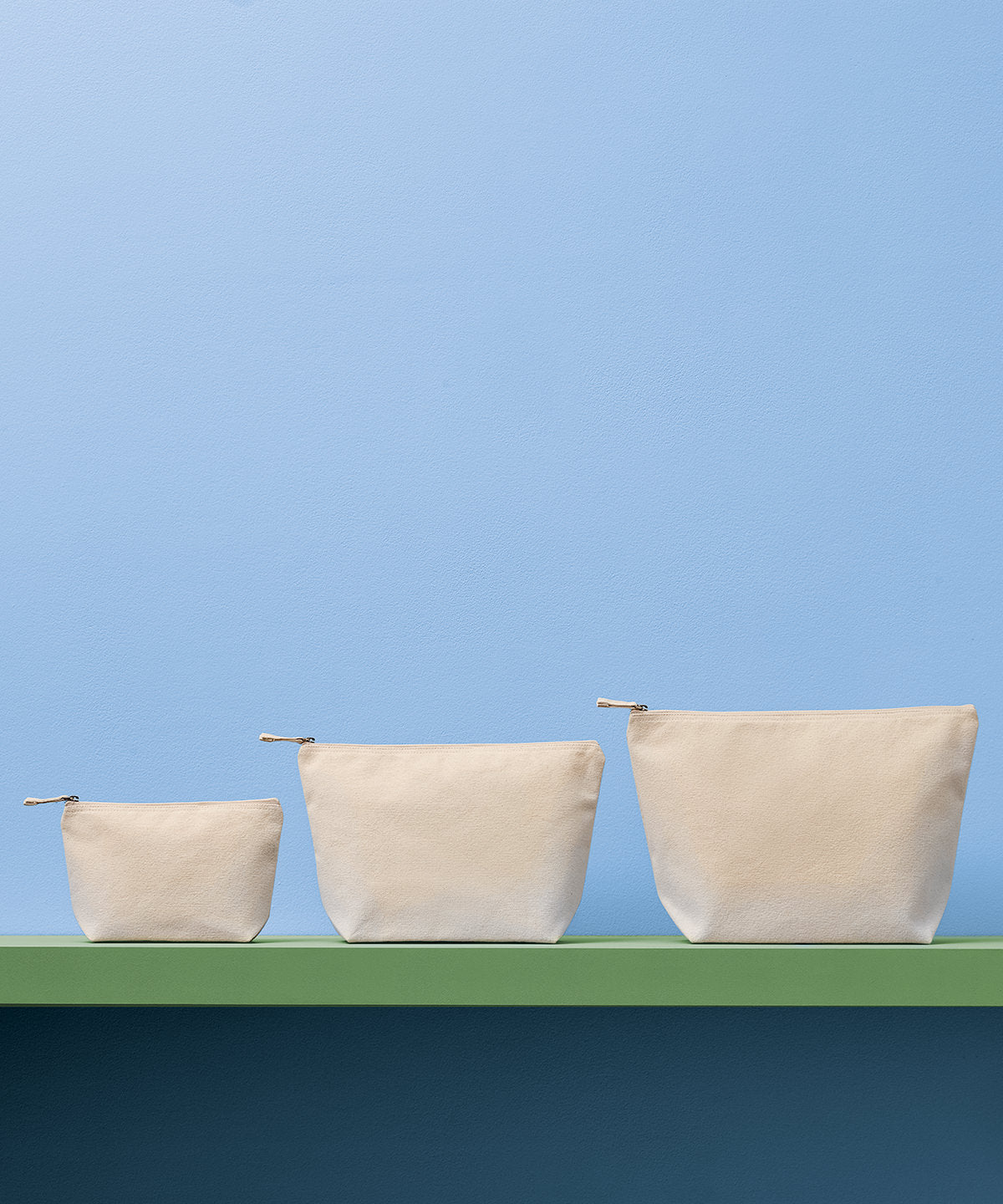 Recycled luxe canvas accessory bag