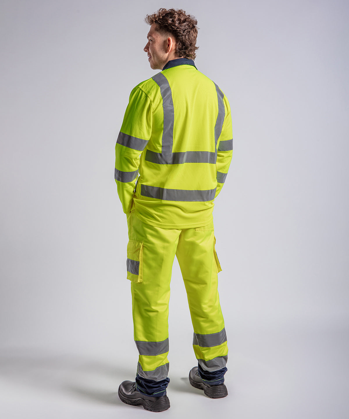 High visibility long sleeve polo