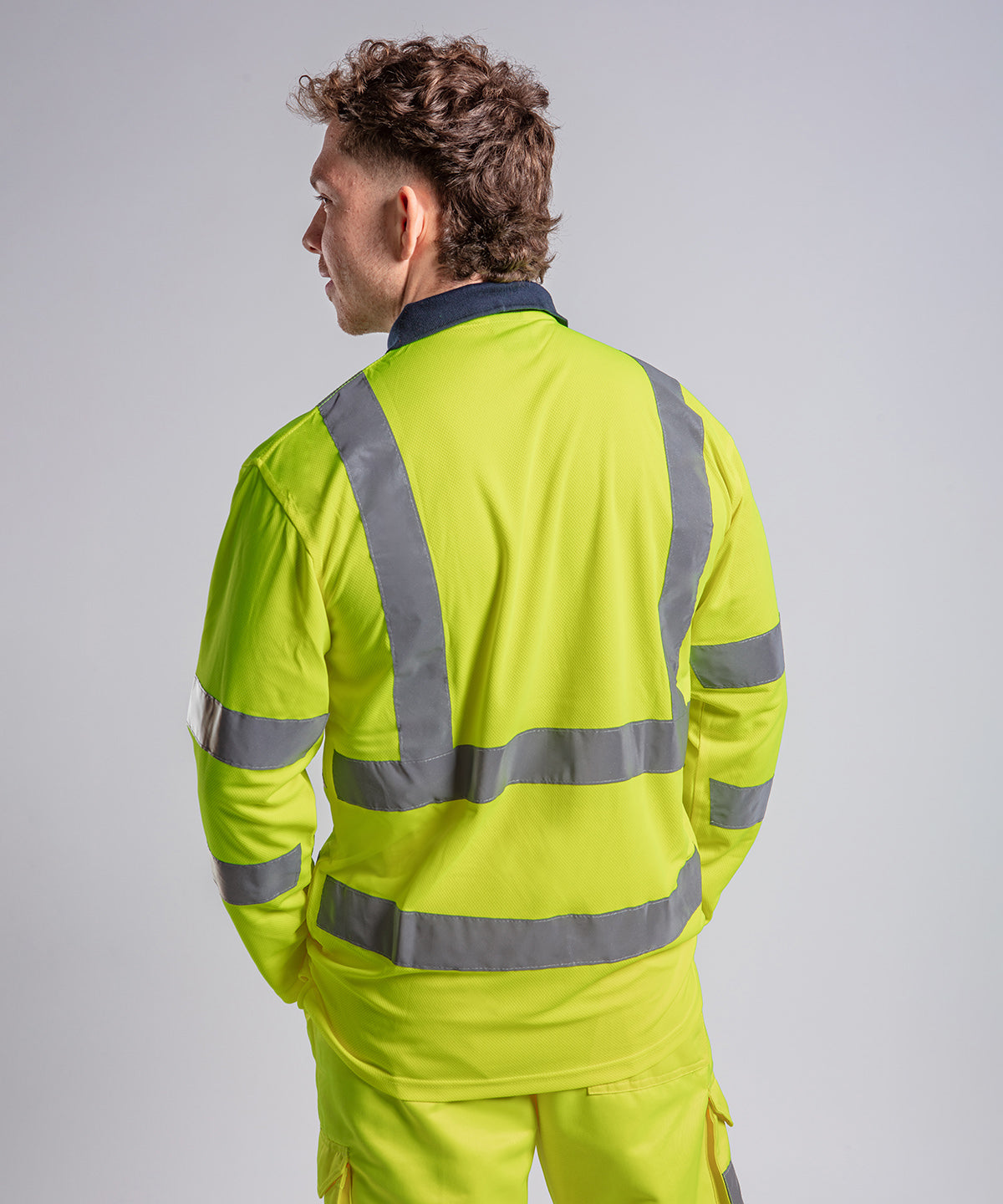High visibility long sleeve polo