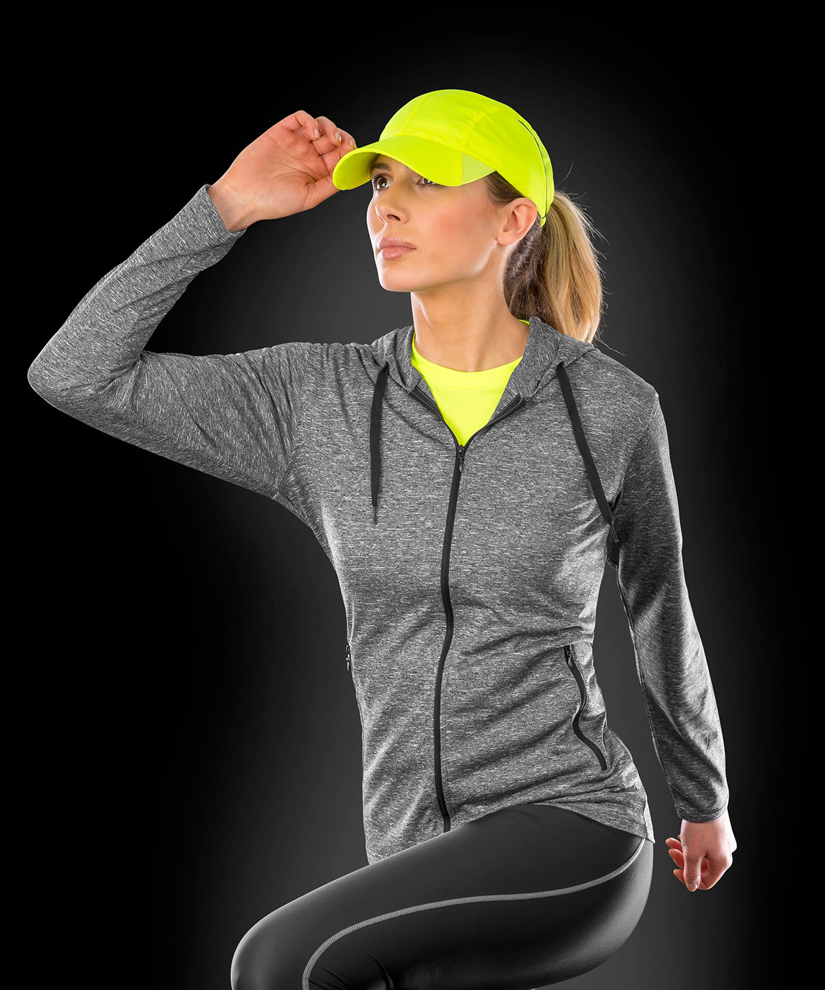Women's hooded tee jacket