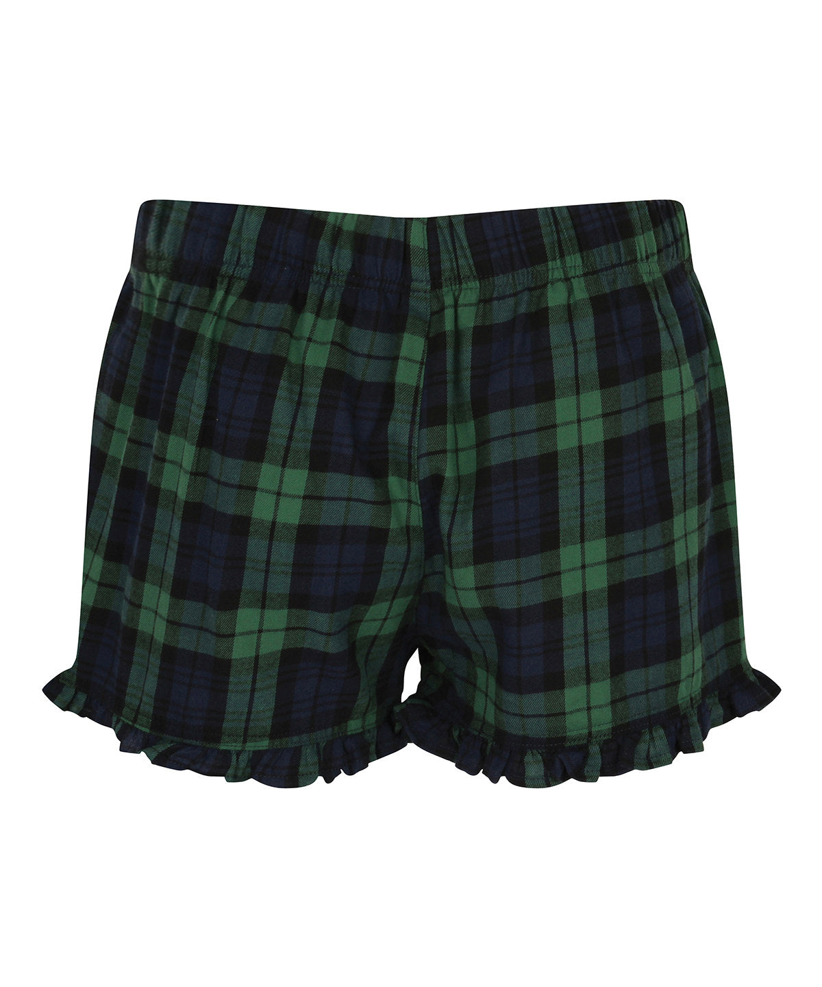 Women's tartan frill shorts