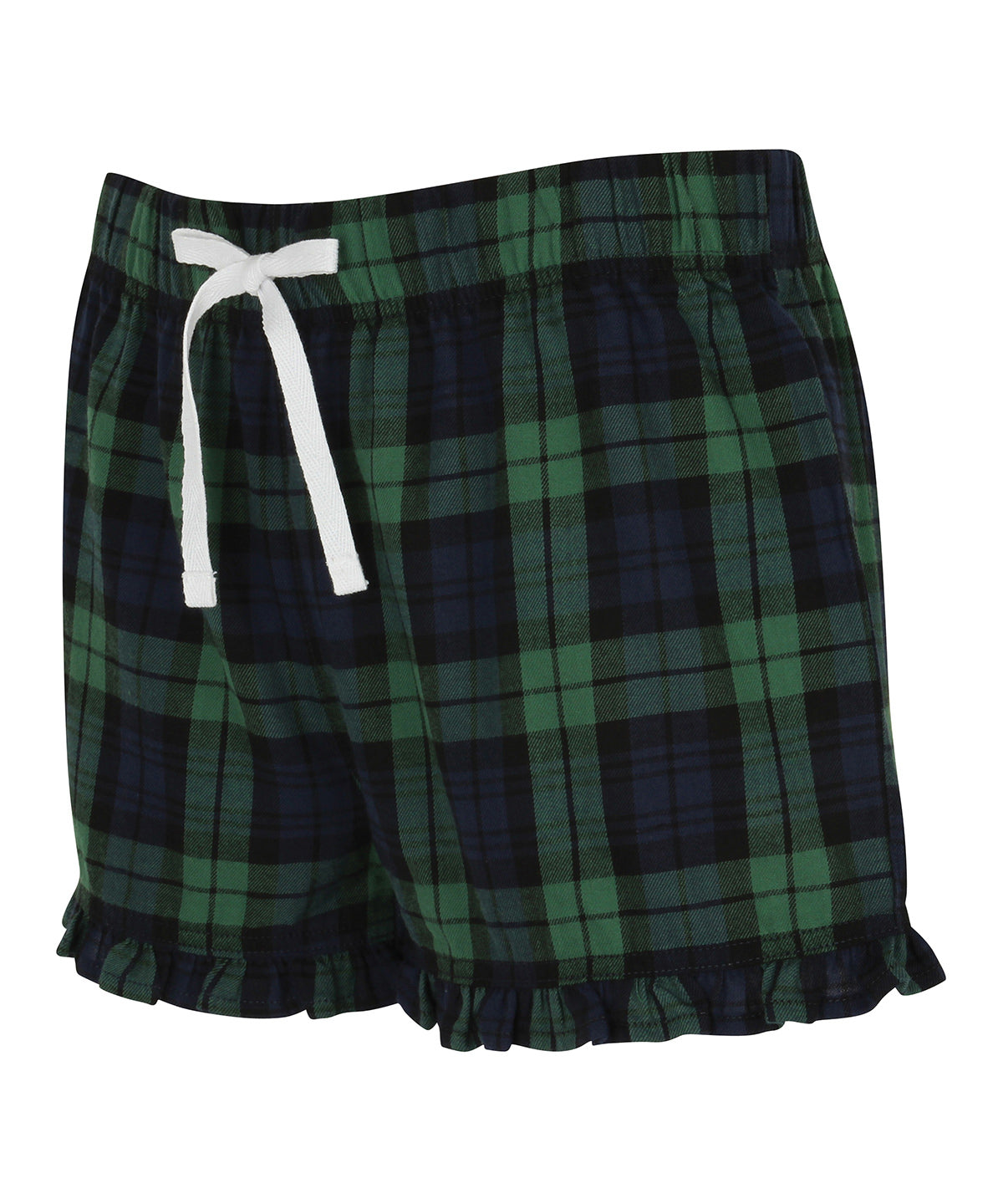 Women's tartan frill shorts