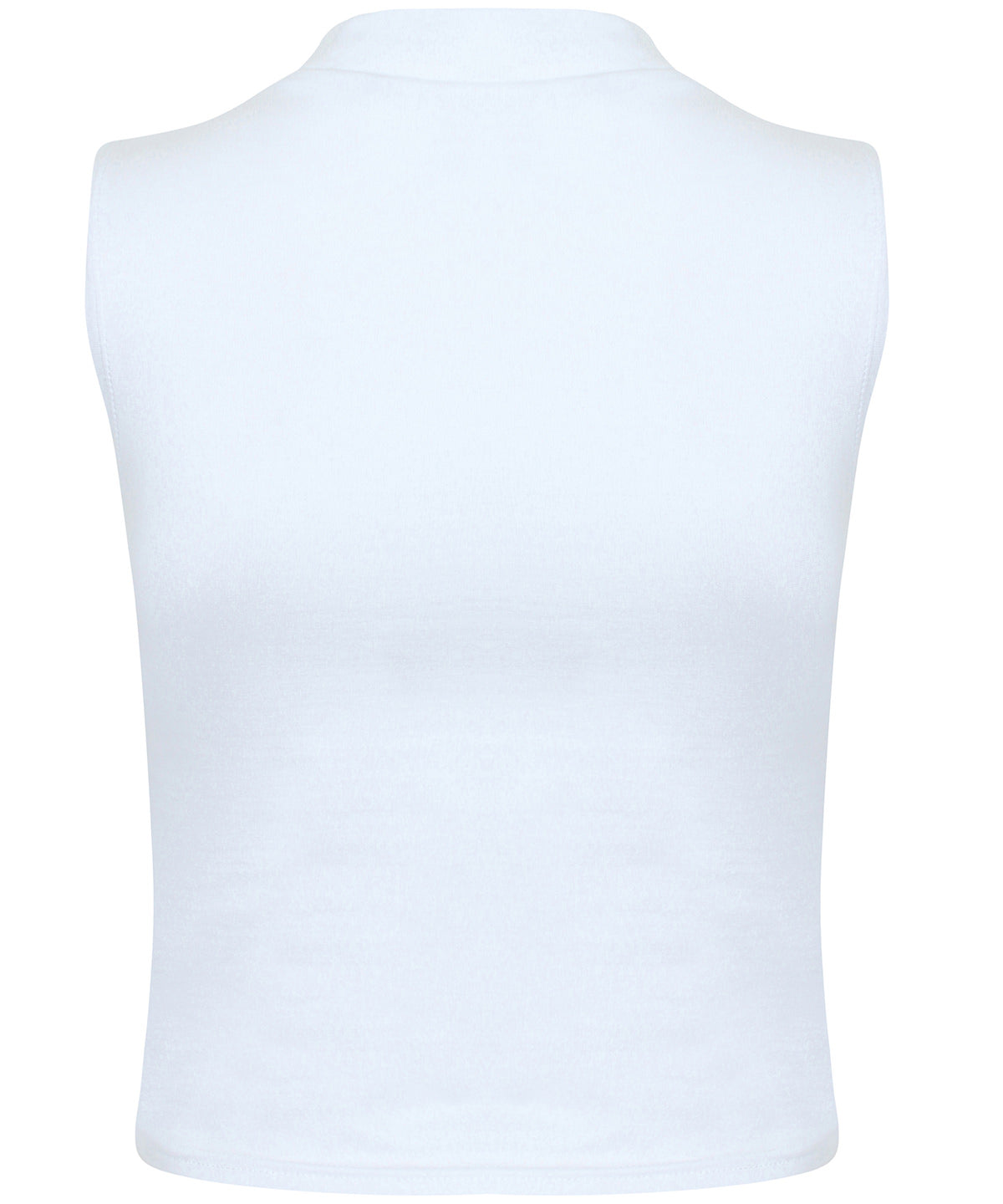 Women's high neck crop vest