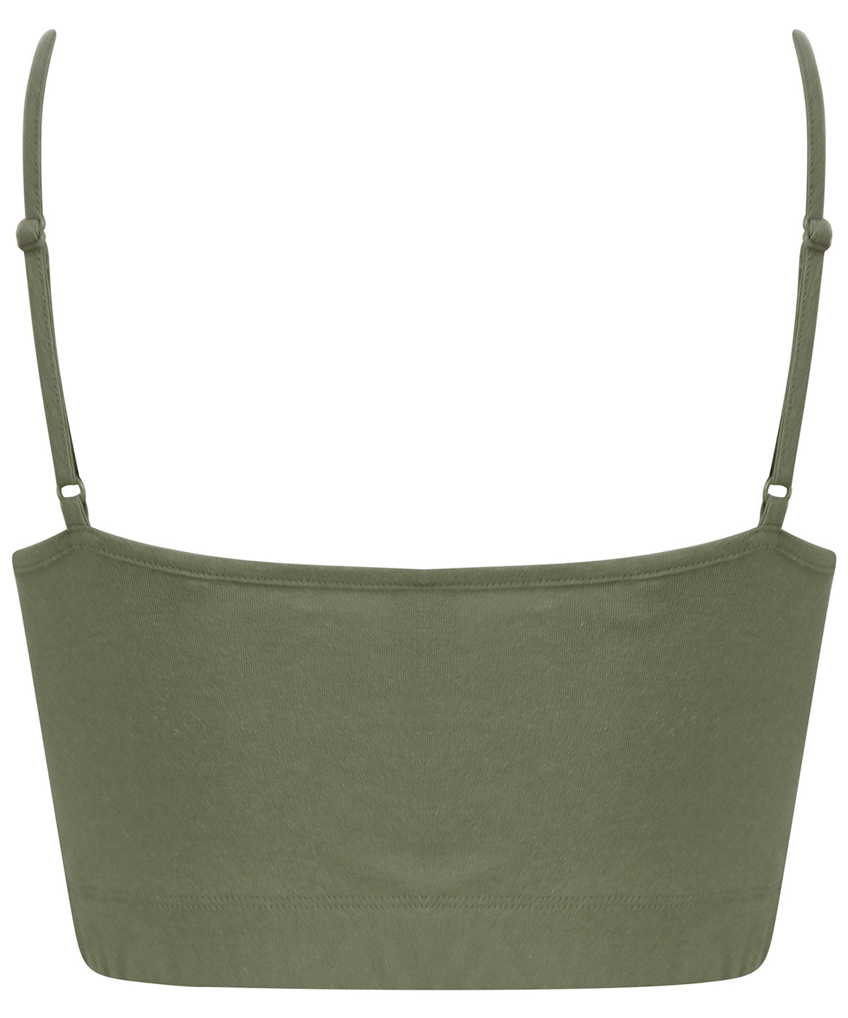 Women's sustainable fashion cropped cami top with adjustable straps