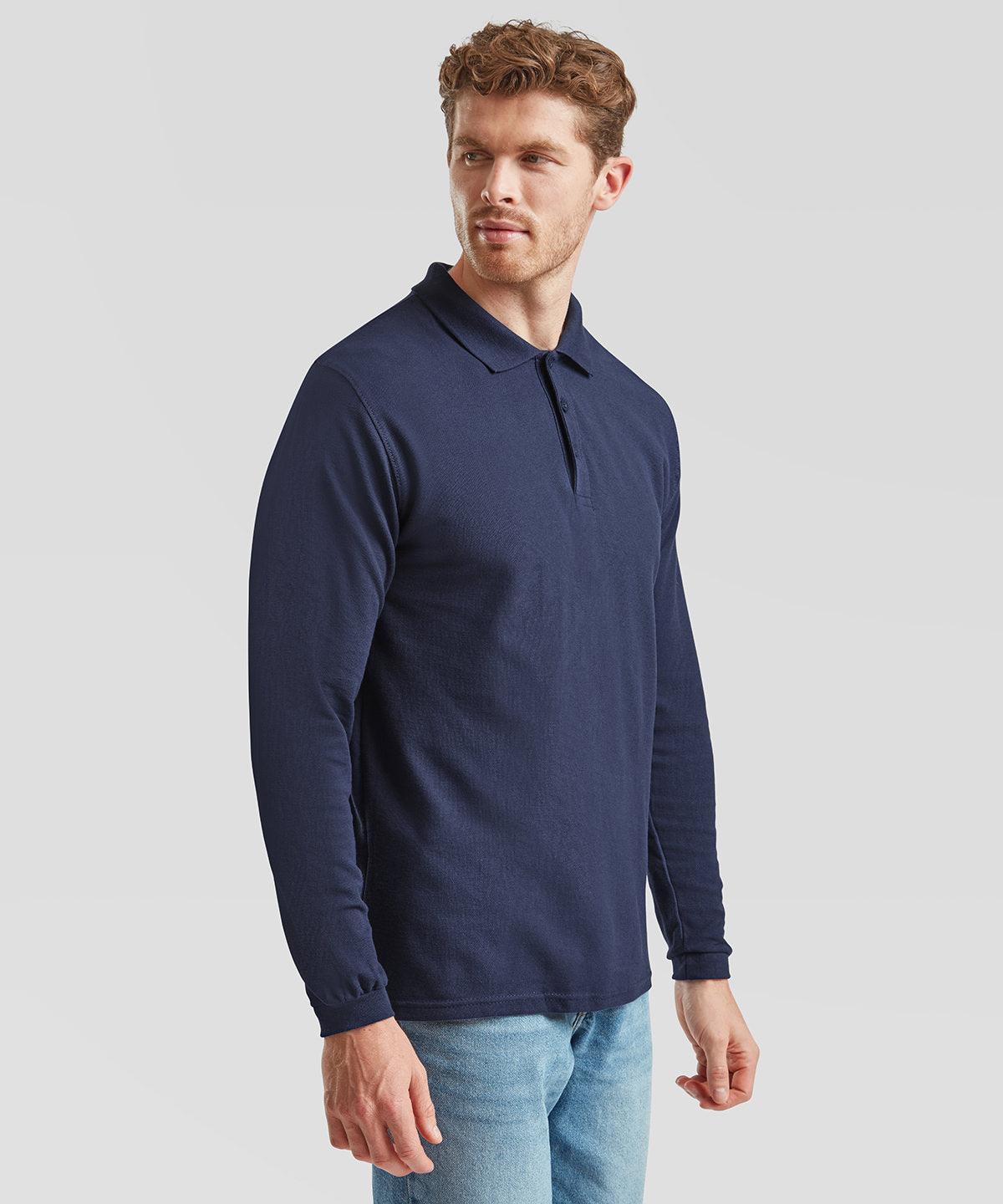 Premium long sleeve polo