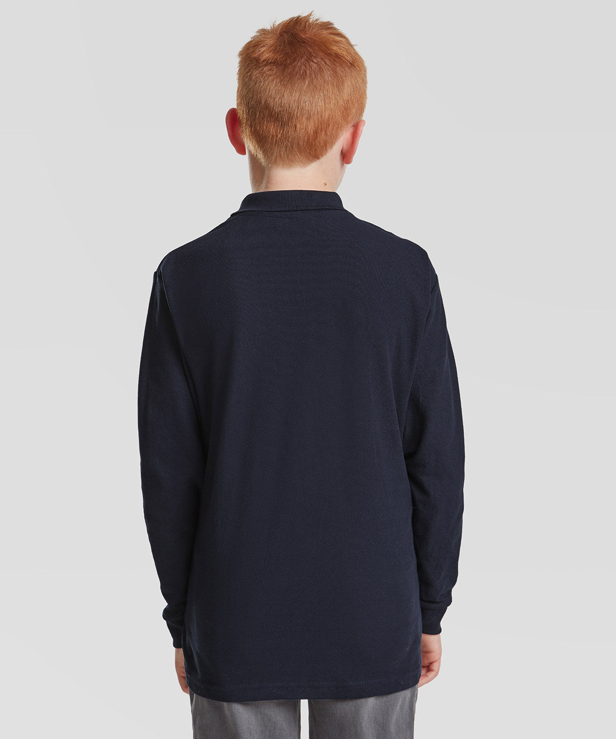 Kids long sleeve 65/35 polo