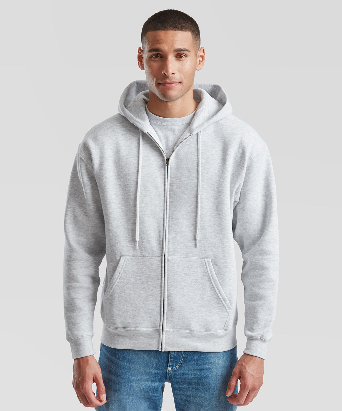 Premium 70/30 hooded sweatshirt jacket