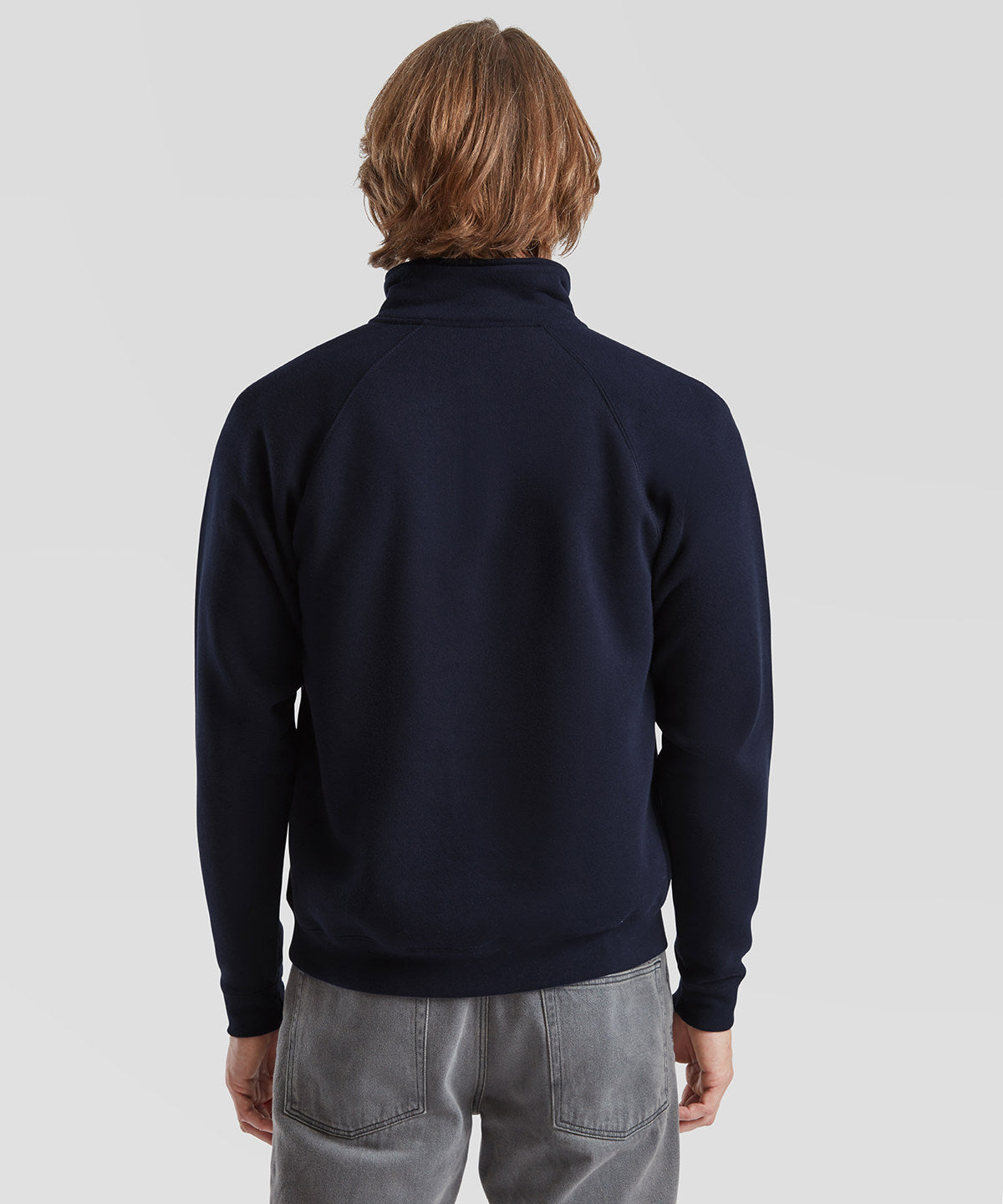 Premium 70/30 zip-neck sweatshirt