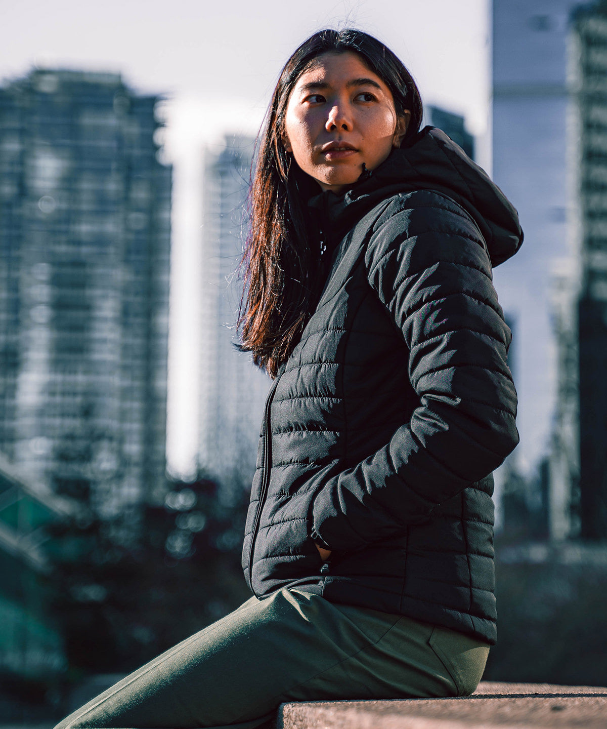 Women’s Nautilus quilted hooded jacket