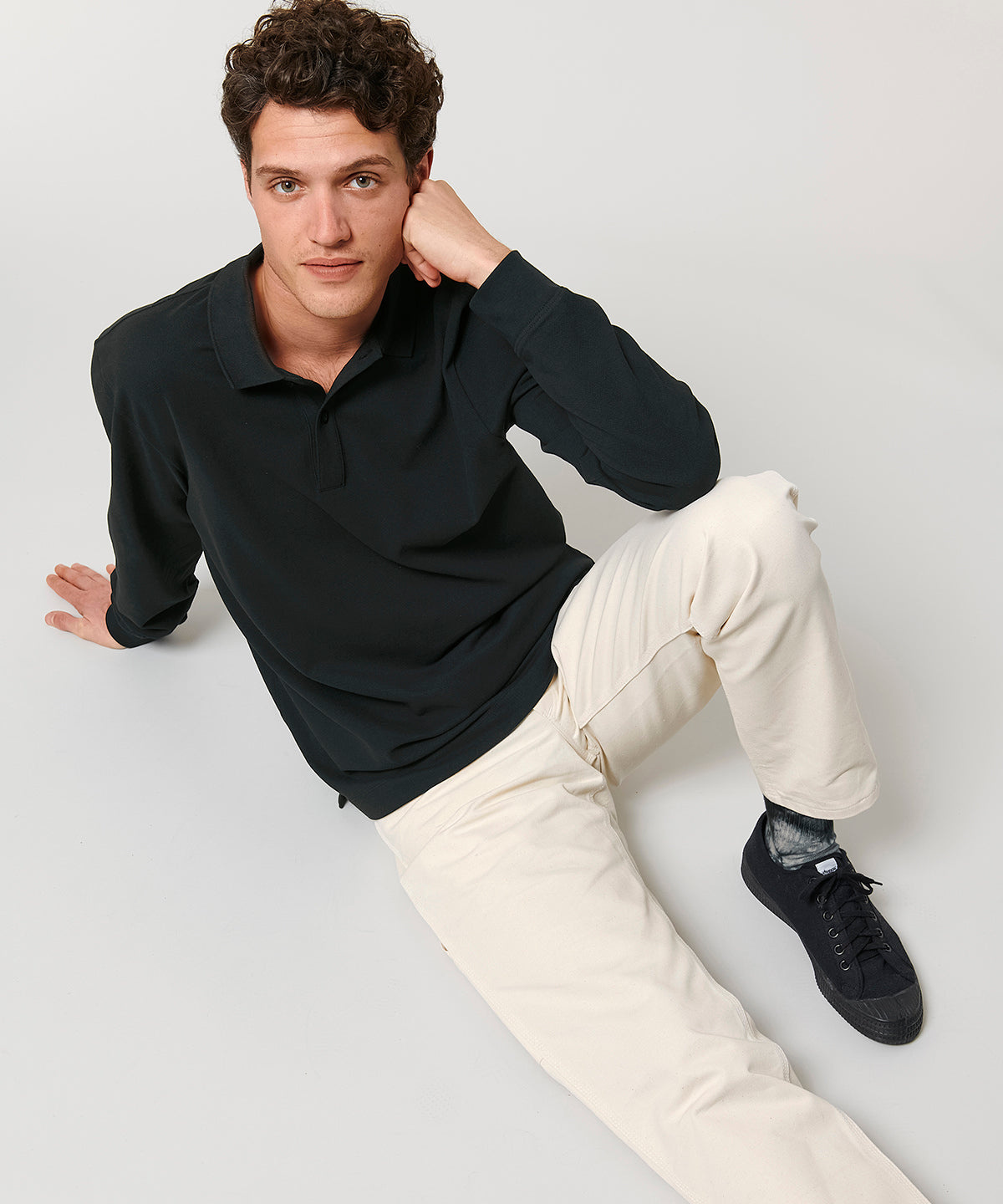 Prepster long sleeve unisex polo (STPU332)