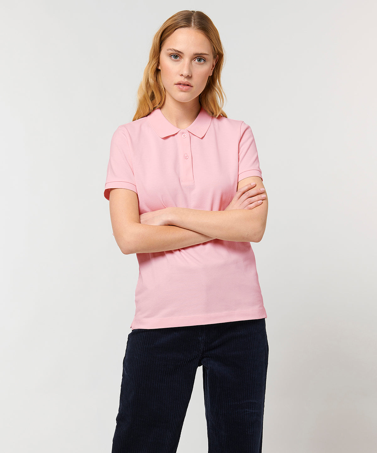 Stella Elliser women's fitted piqué short sleeve polo (STPW333)