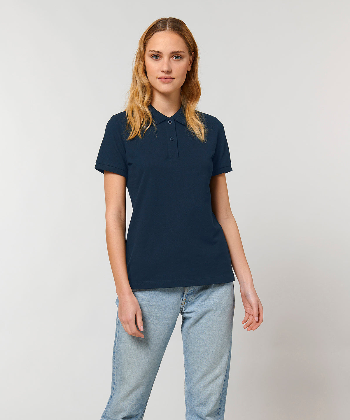 Stella Elliser women's fitted piqué short sleeve polo (STPW333)
