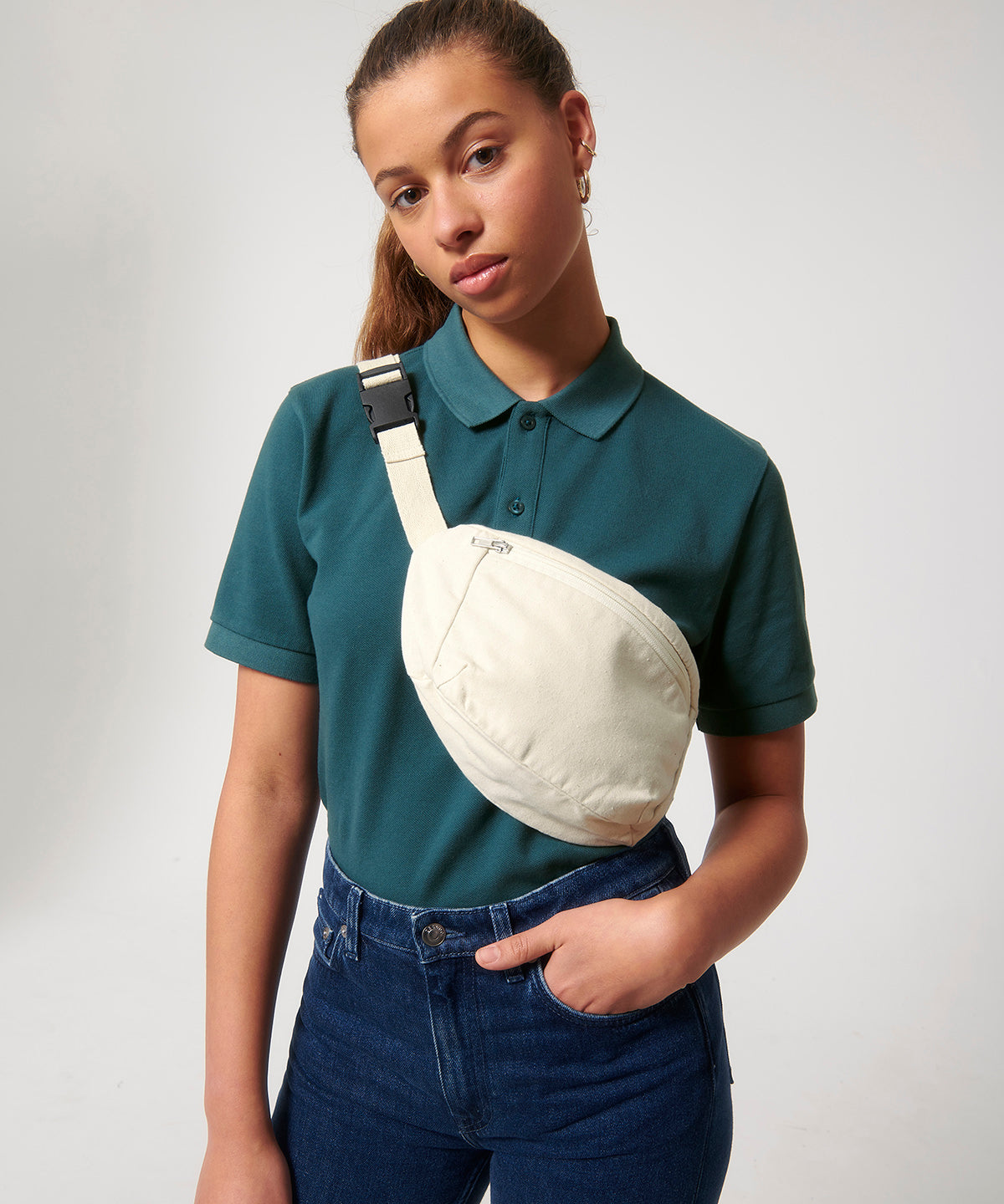 Hip bag with canvas fabric (STAU891)