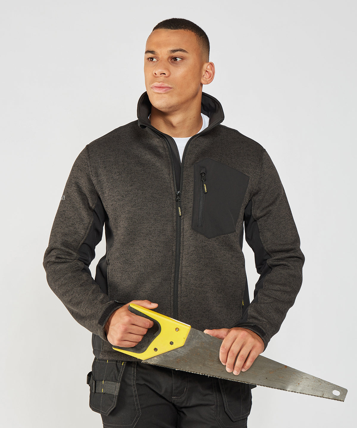Brady zip-through knitted fleece