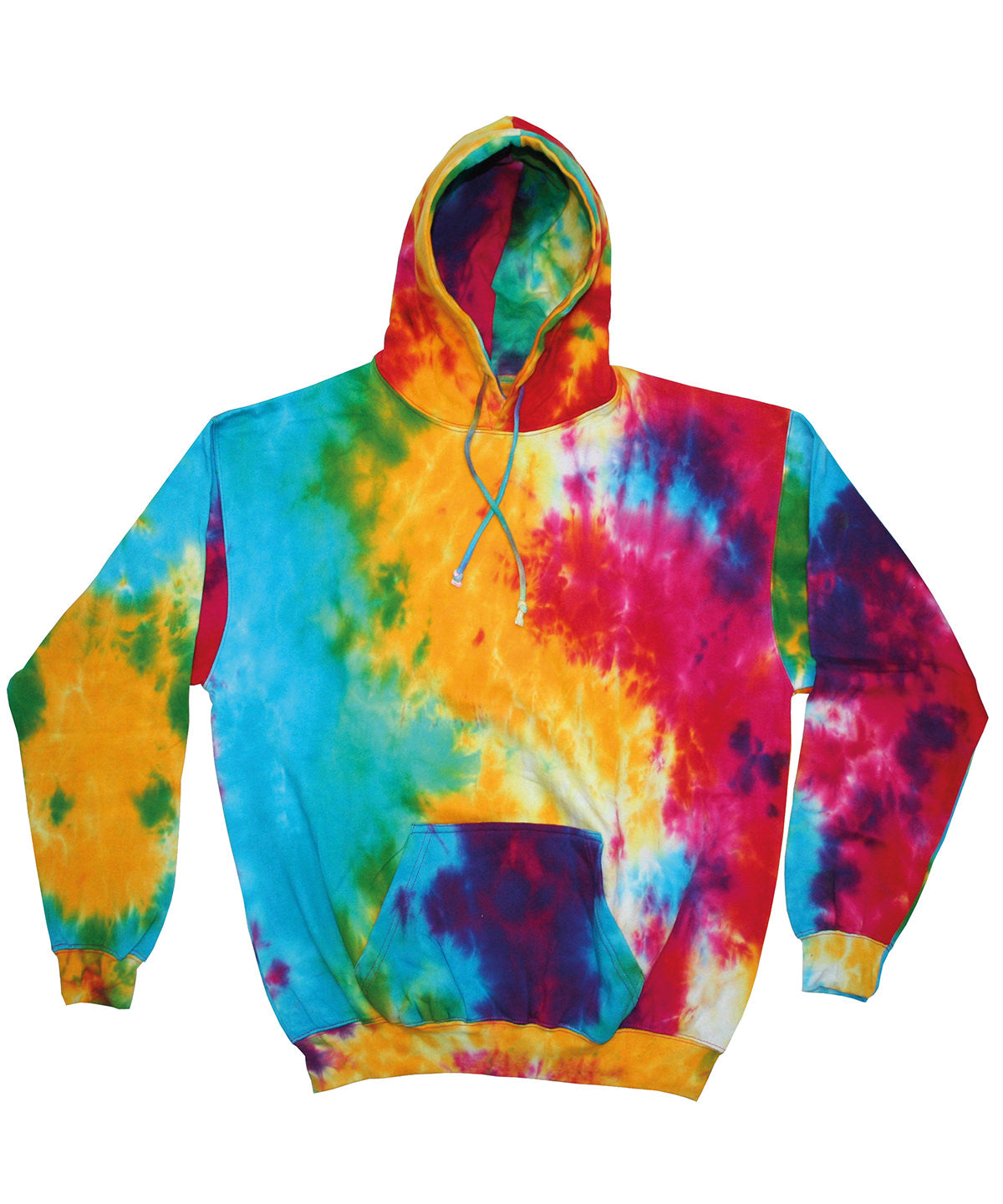 Rainbow tie-dye hoodie