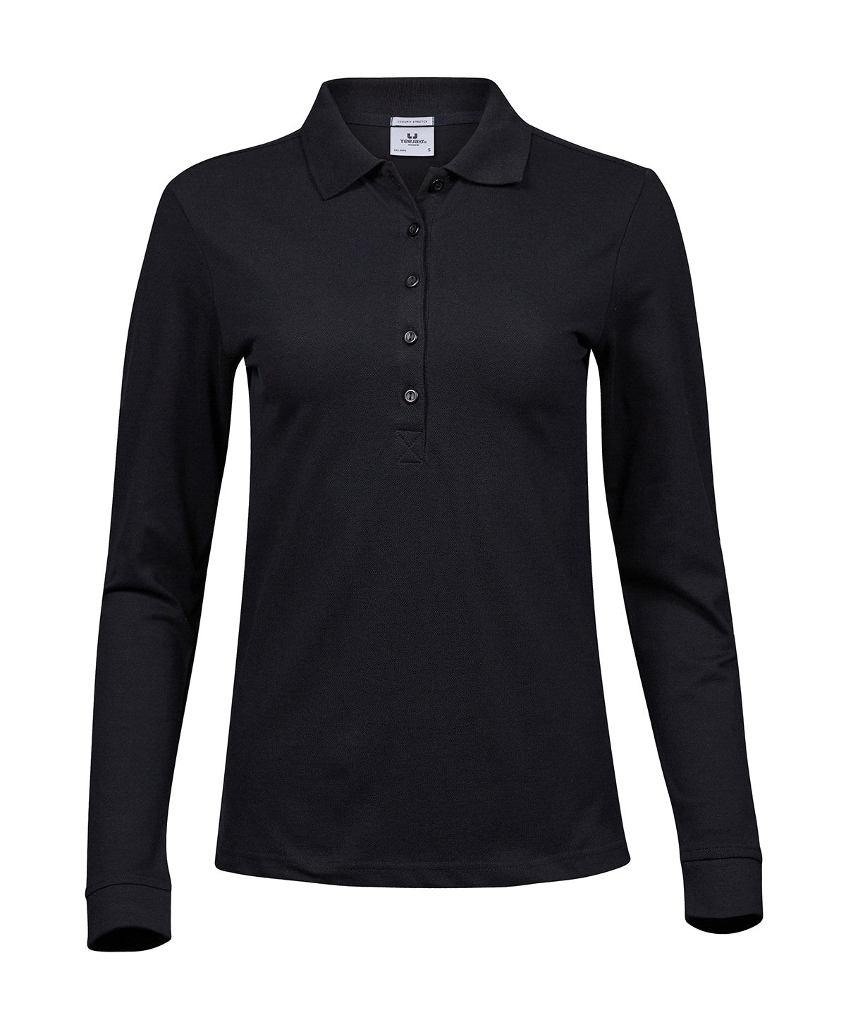 Women’s luxury stretch long sleeve polo (146)
