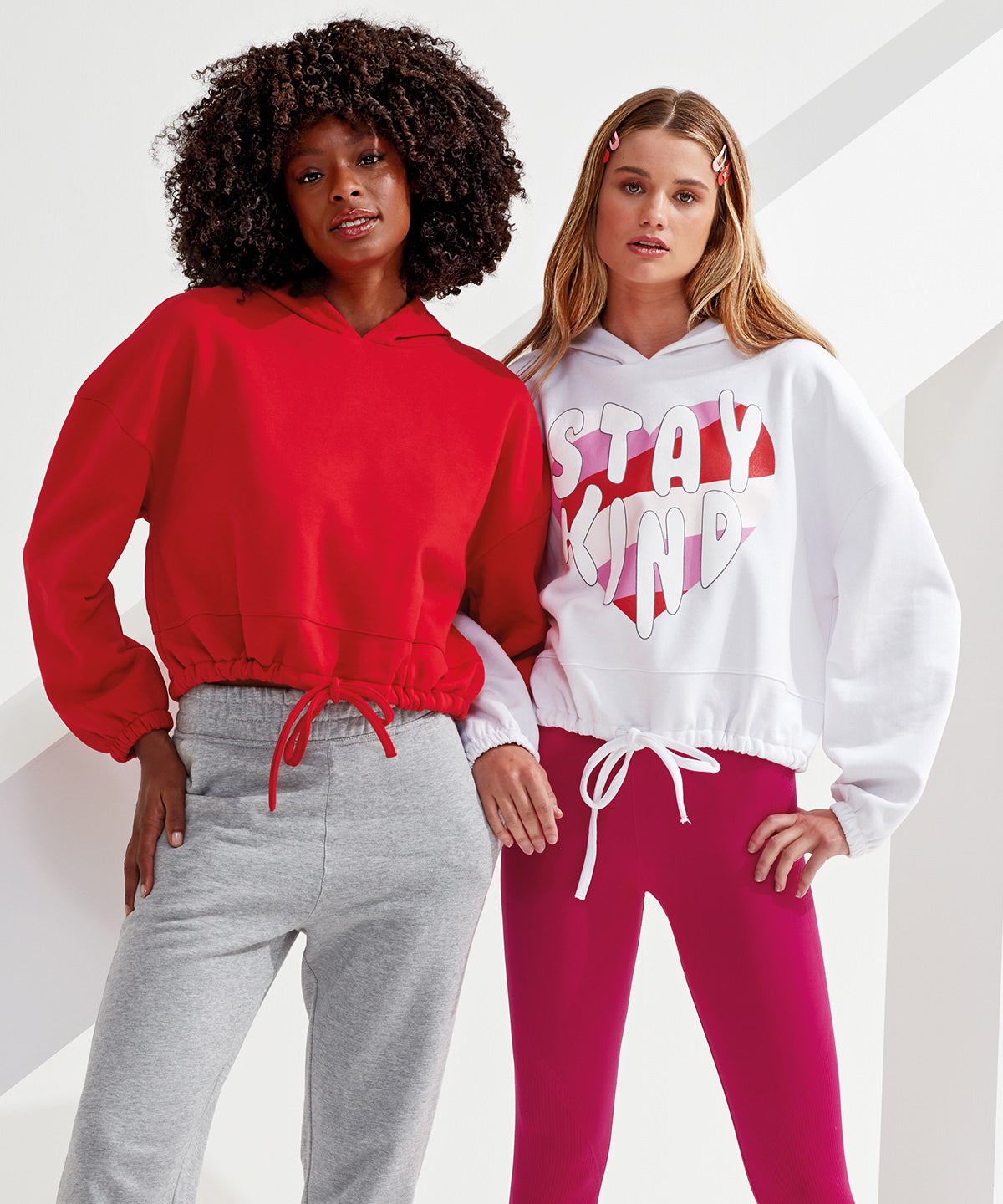 Women's TriDri® cropped oversize hoodie