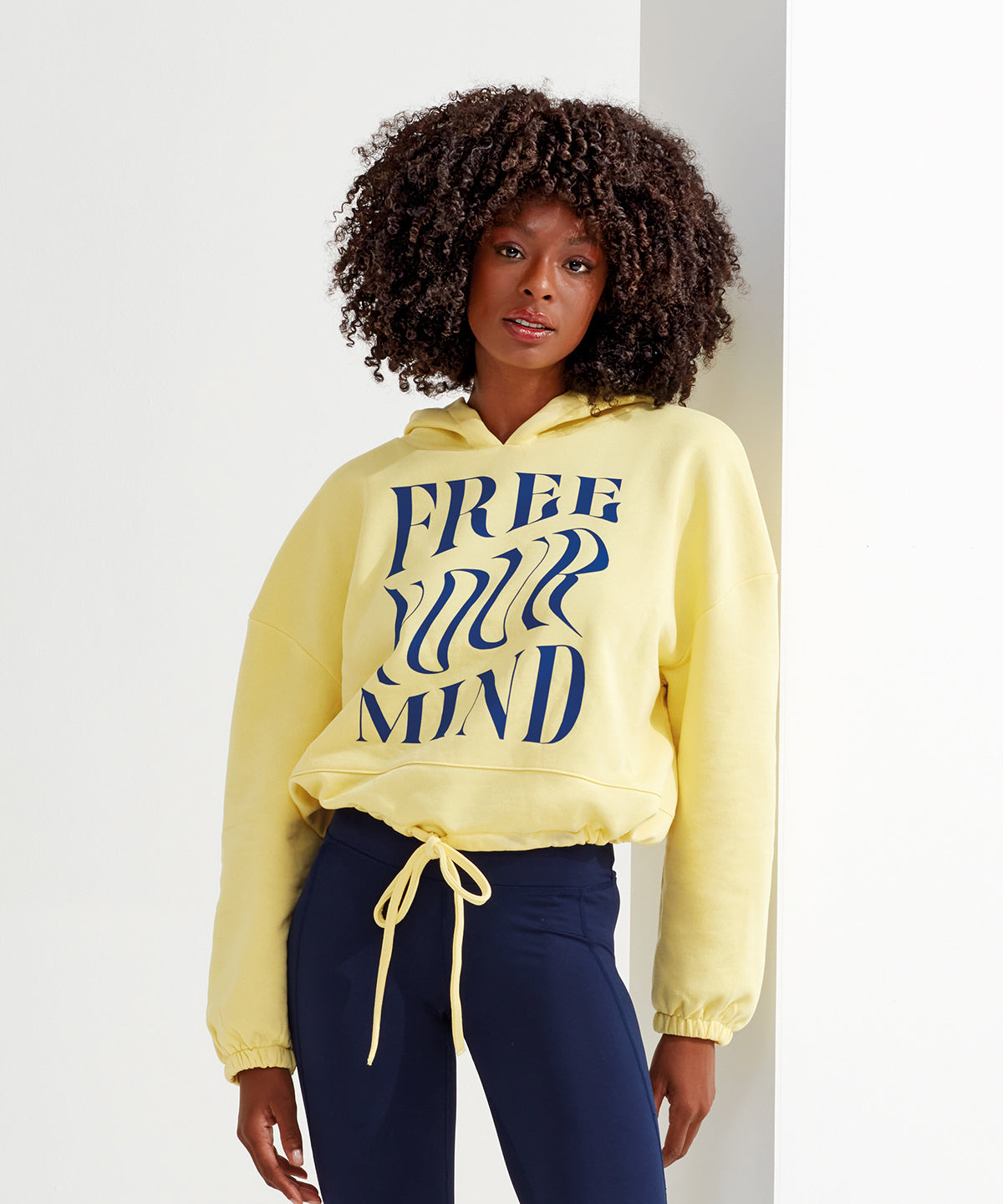 Women's TriDri® cropped oversize hoodie