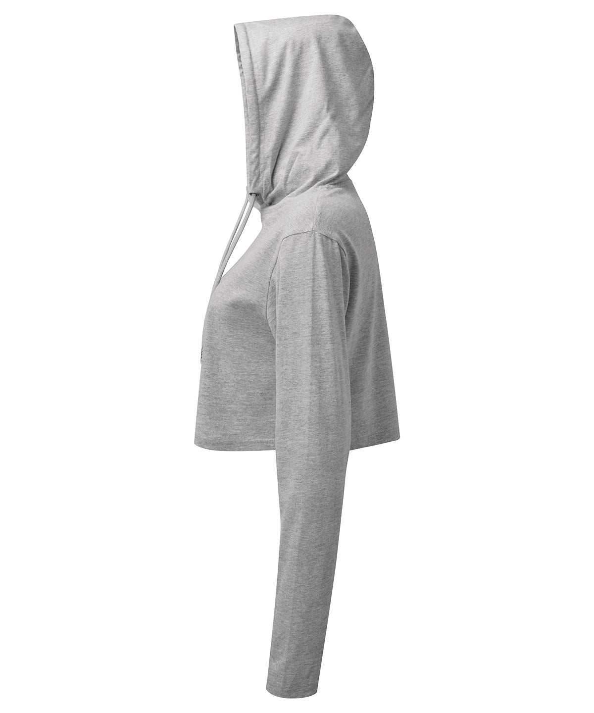 Women's TriDri® cropped hooded long sleeve t-shirt