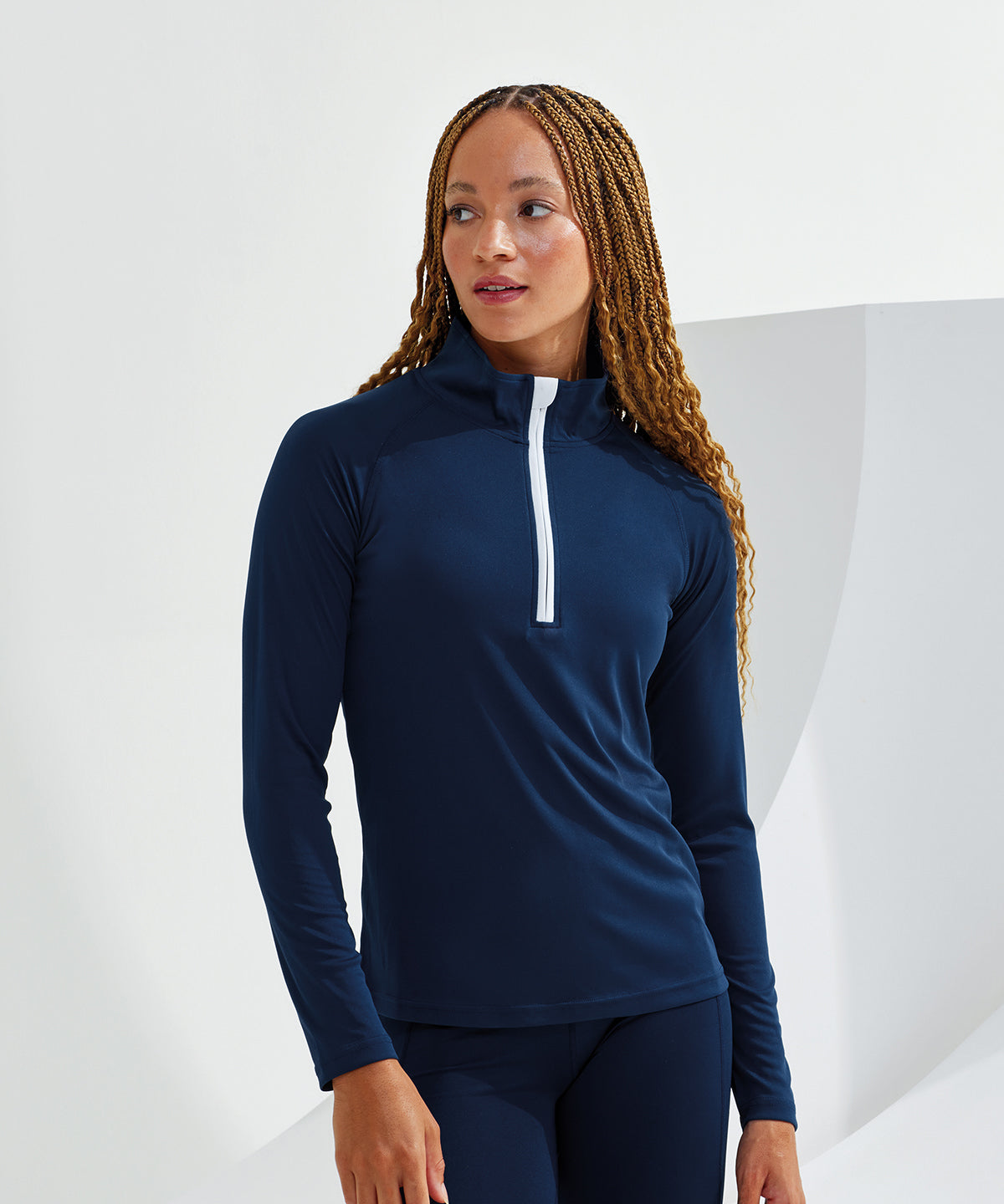 Women's TriDri® long sleeve performance ¼ zip