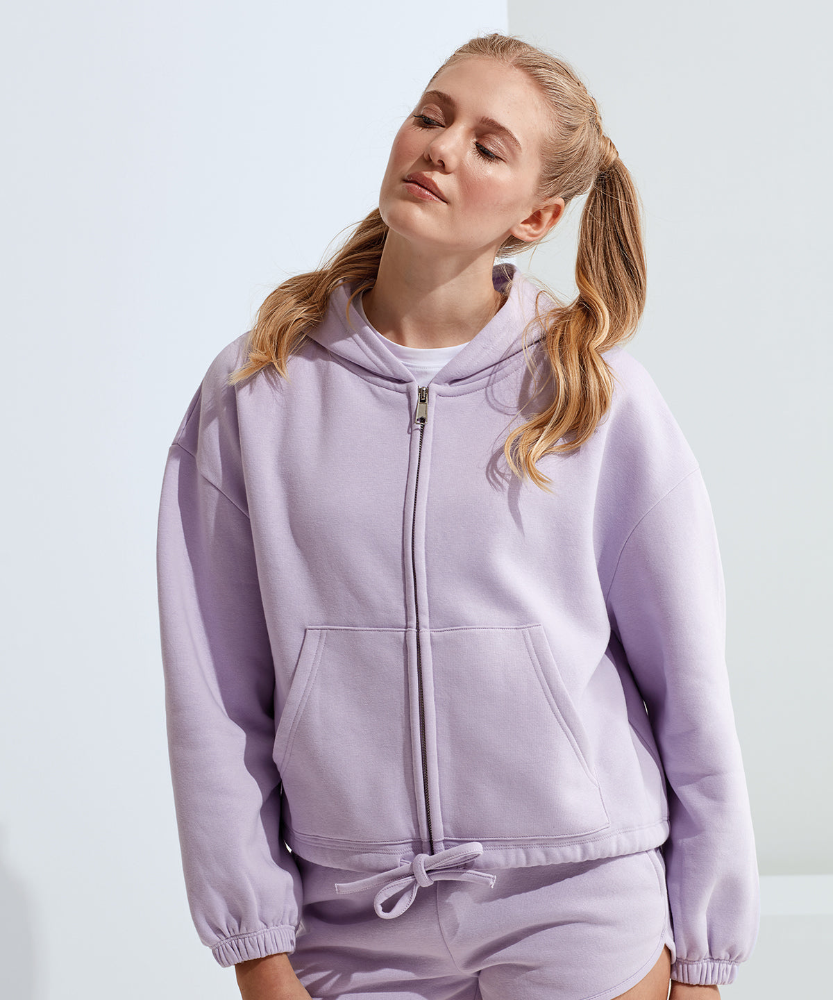 Women’s TriDri® recycled drawstring full-zip hoodie