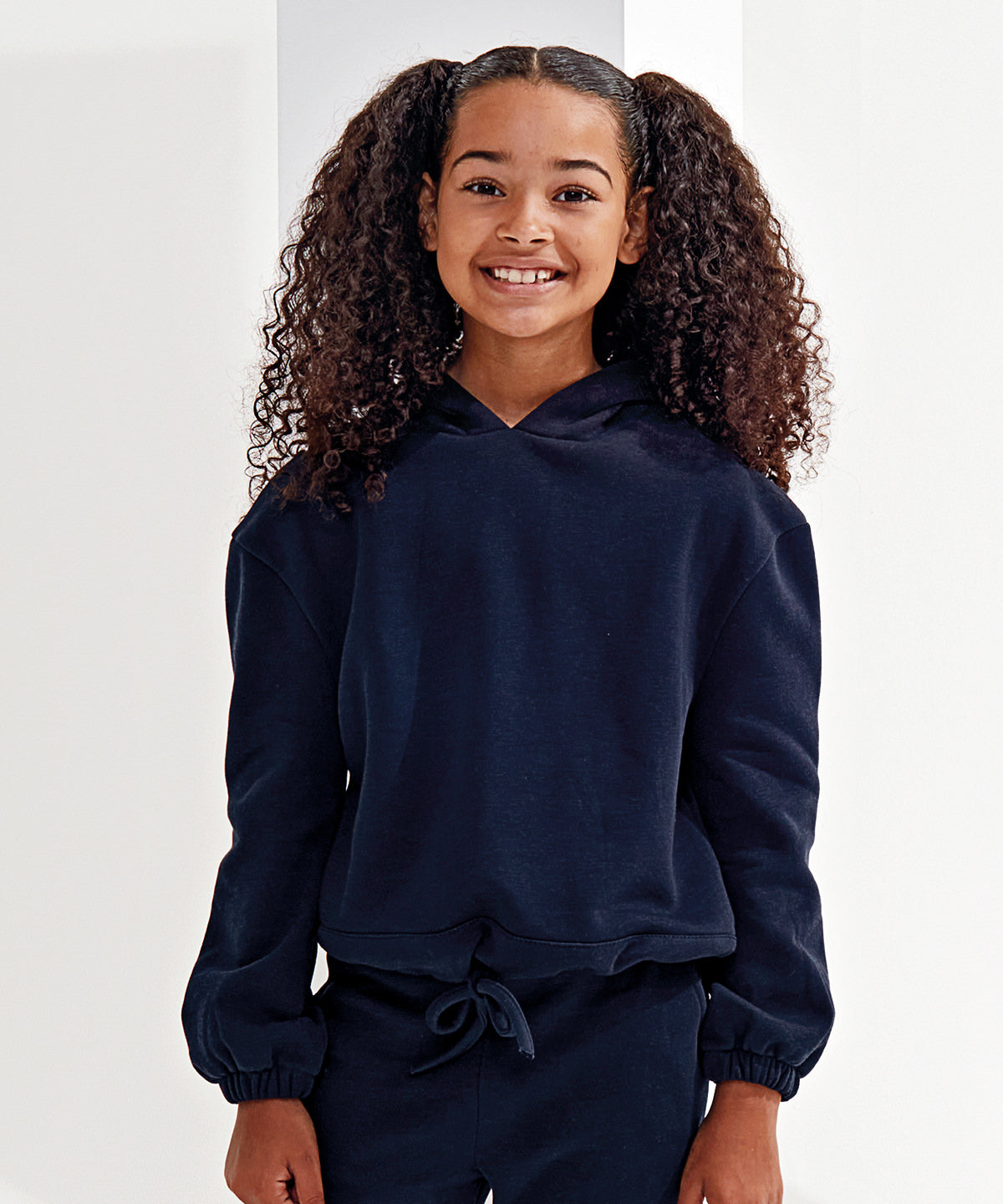 Kids TriDri® recycled cropped oversize hoodie