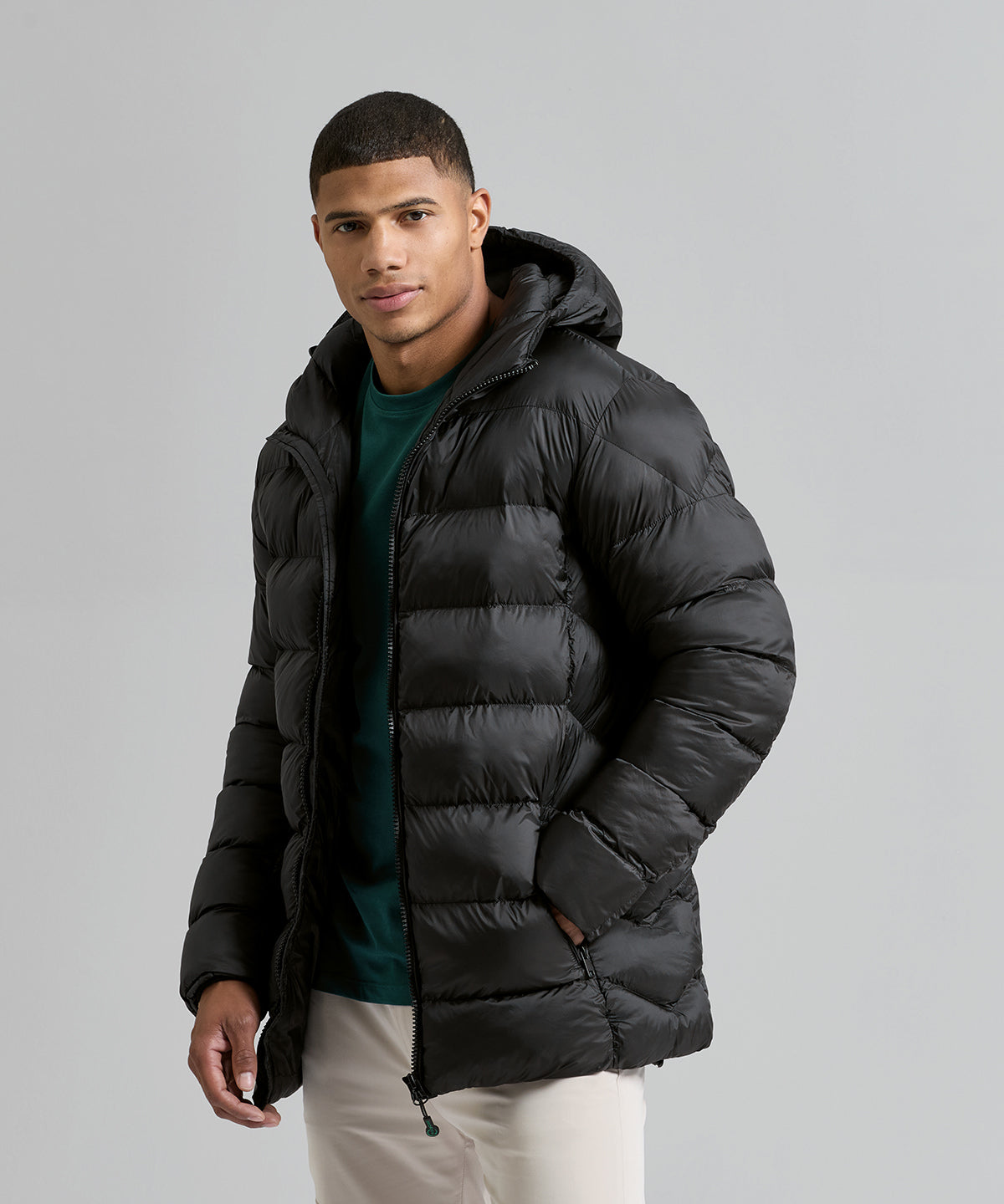 Solitude recycled hooded jacket