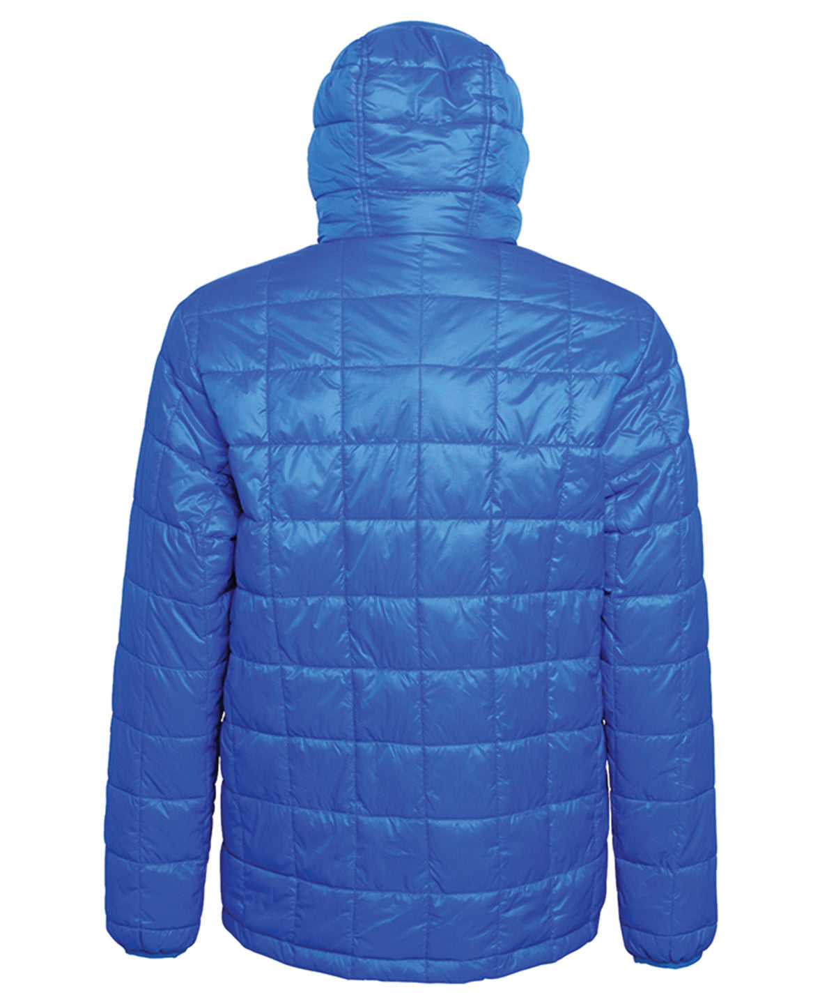 Box quilt hooded jacket