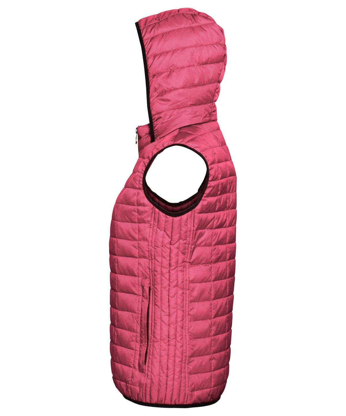 Women's honeycomb hooded gilet