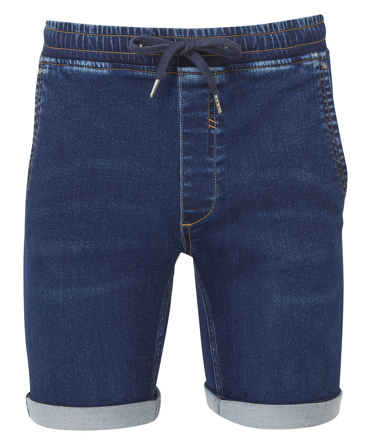 Men’s denim drawstring shorts