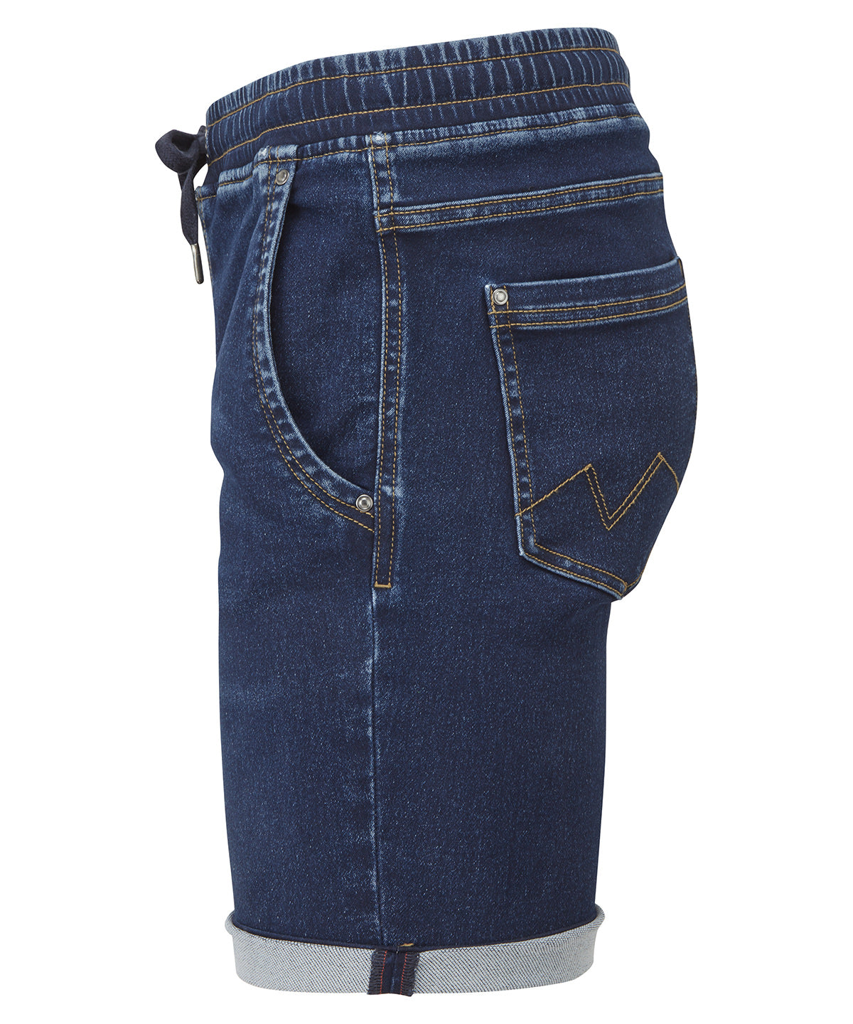 Men’s denim drawstring shorts
