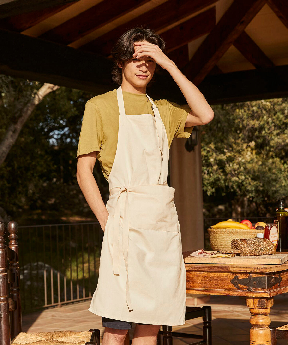 Fairtrade cotton adult craft apron