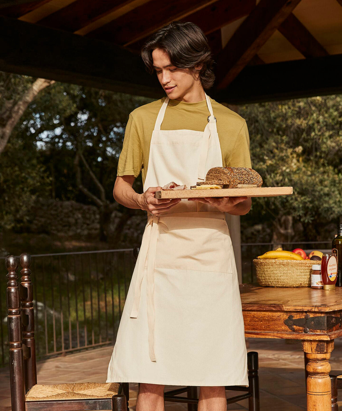 Fairtrade cotton adult craft apron