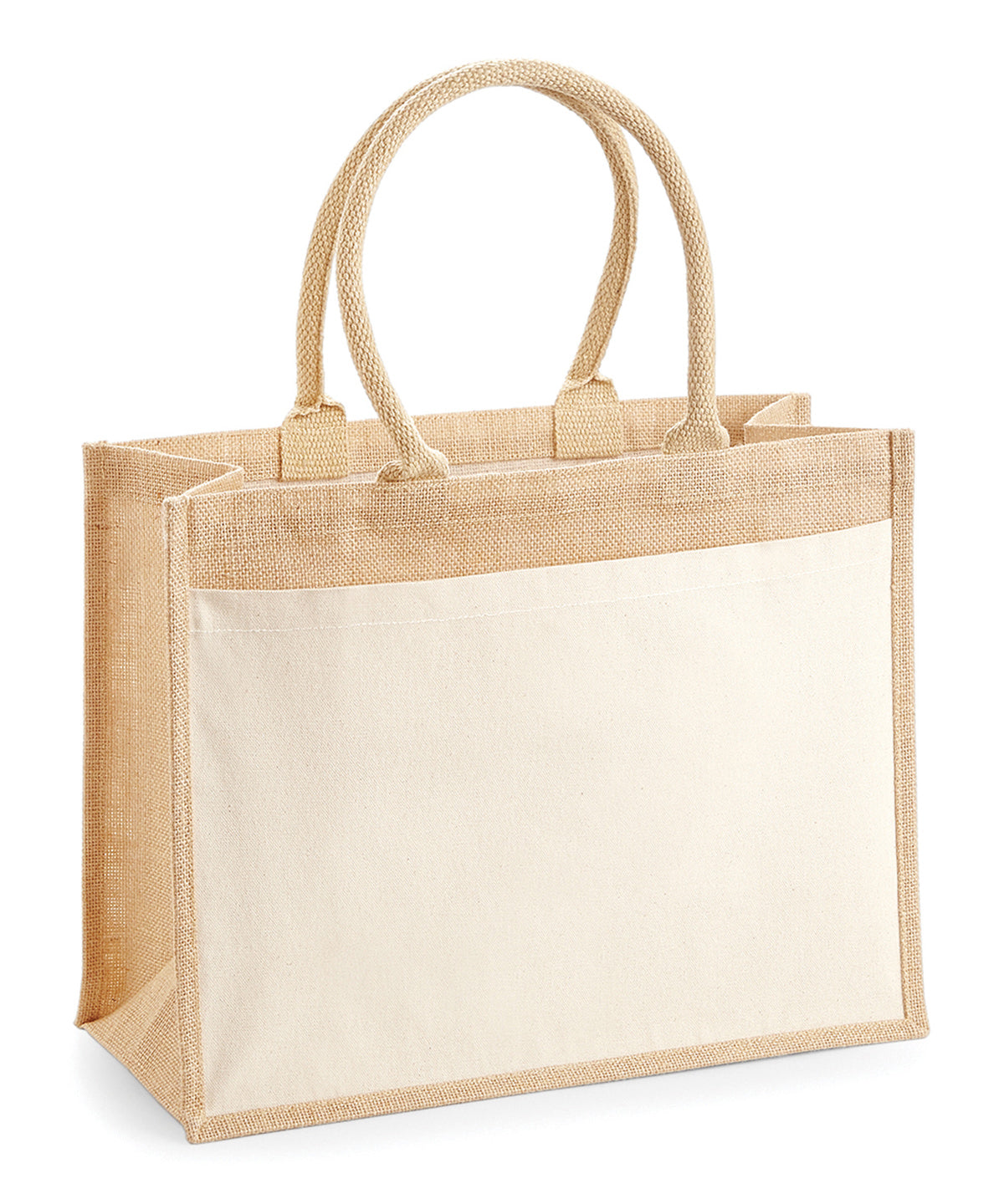 Cotton pocket jute shopper
