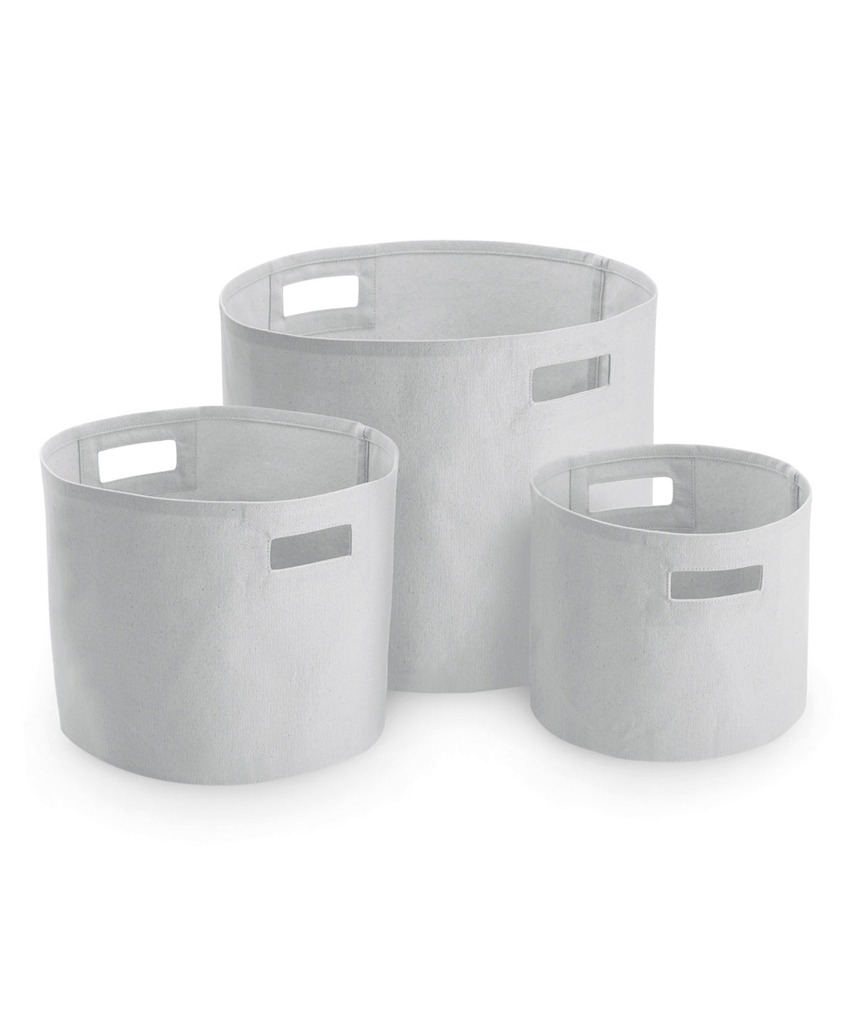 Canvas storage tubs