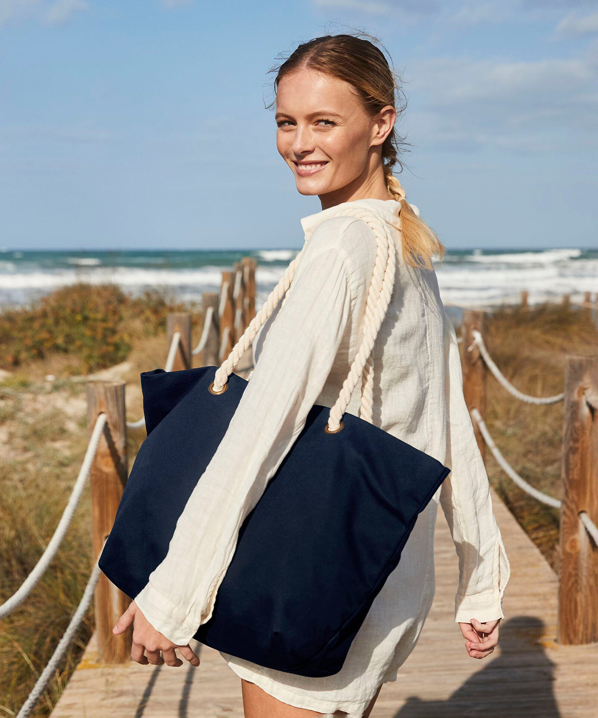 Nautical beach bag