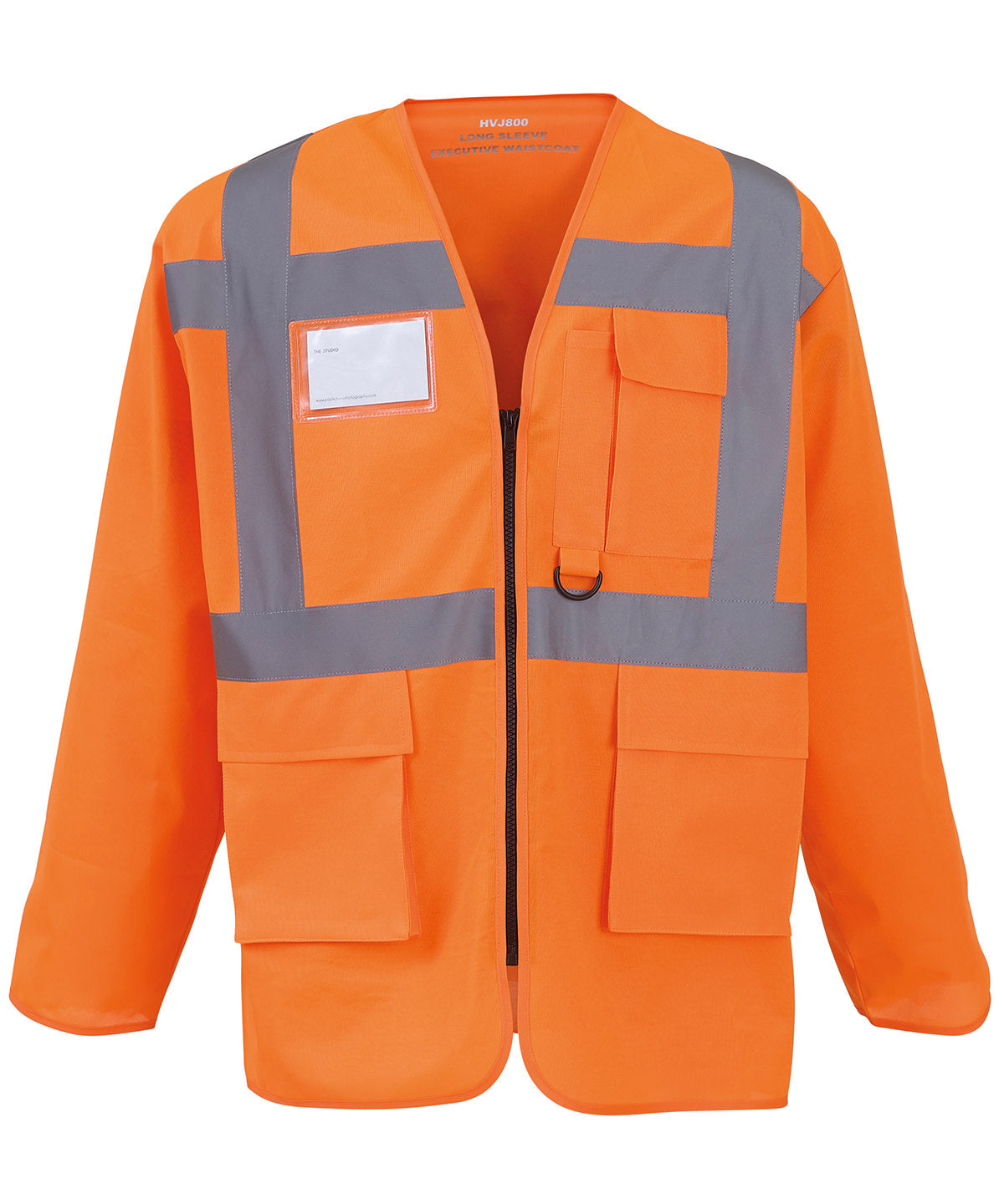 Hi-vis executive long sleeve waistcoat (HVJ800)