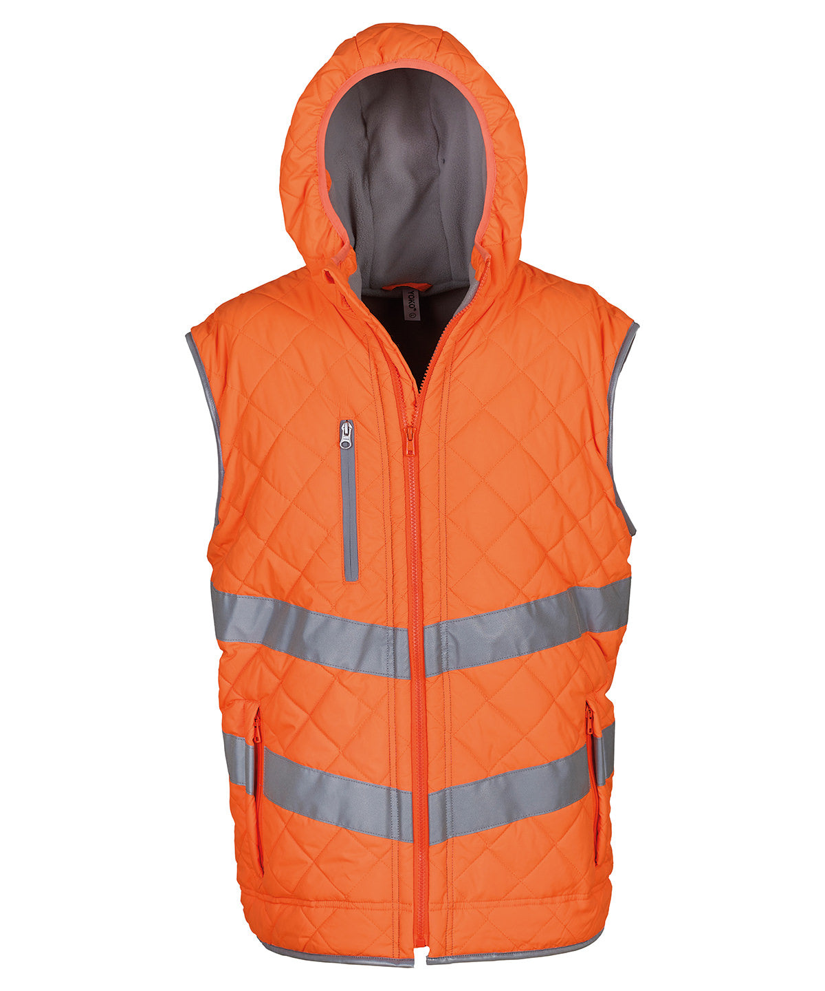 Hi-vis Kensington hooded gilet (HV007)