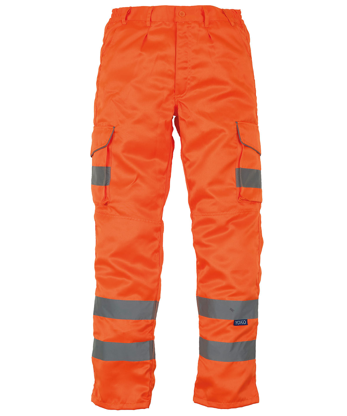 Hi-vis polycotton cargo trousers with kneepad pockets (HV018T/3M)