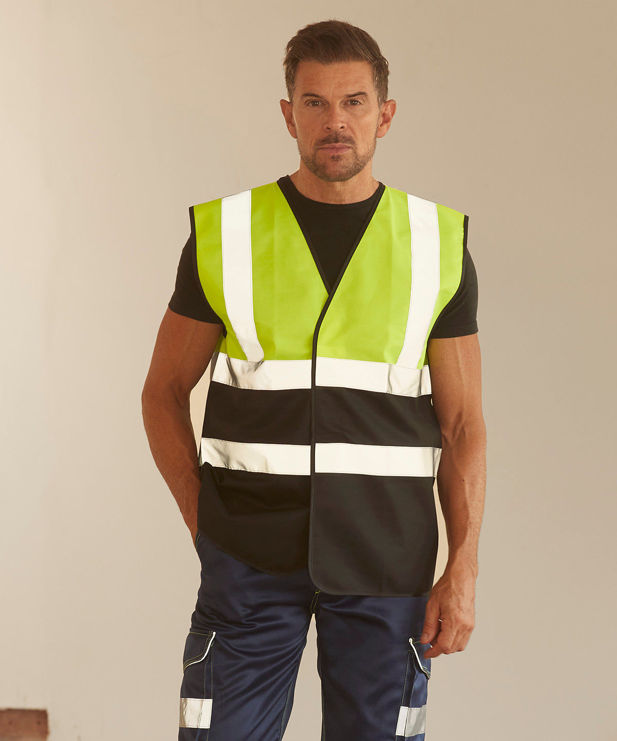 Hi-vis two-tone waistcoat (HVW122)