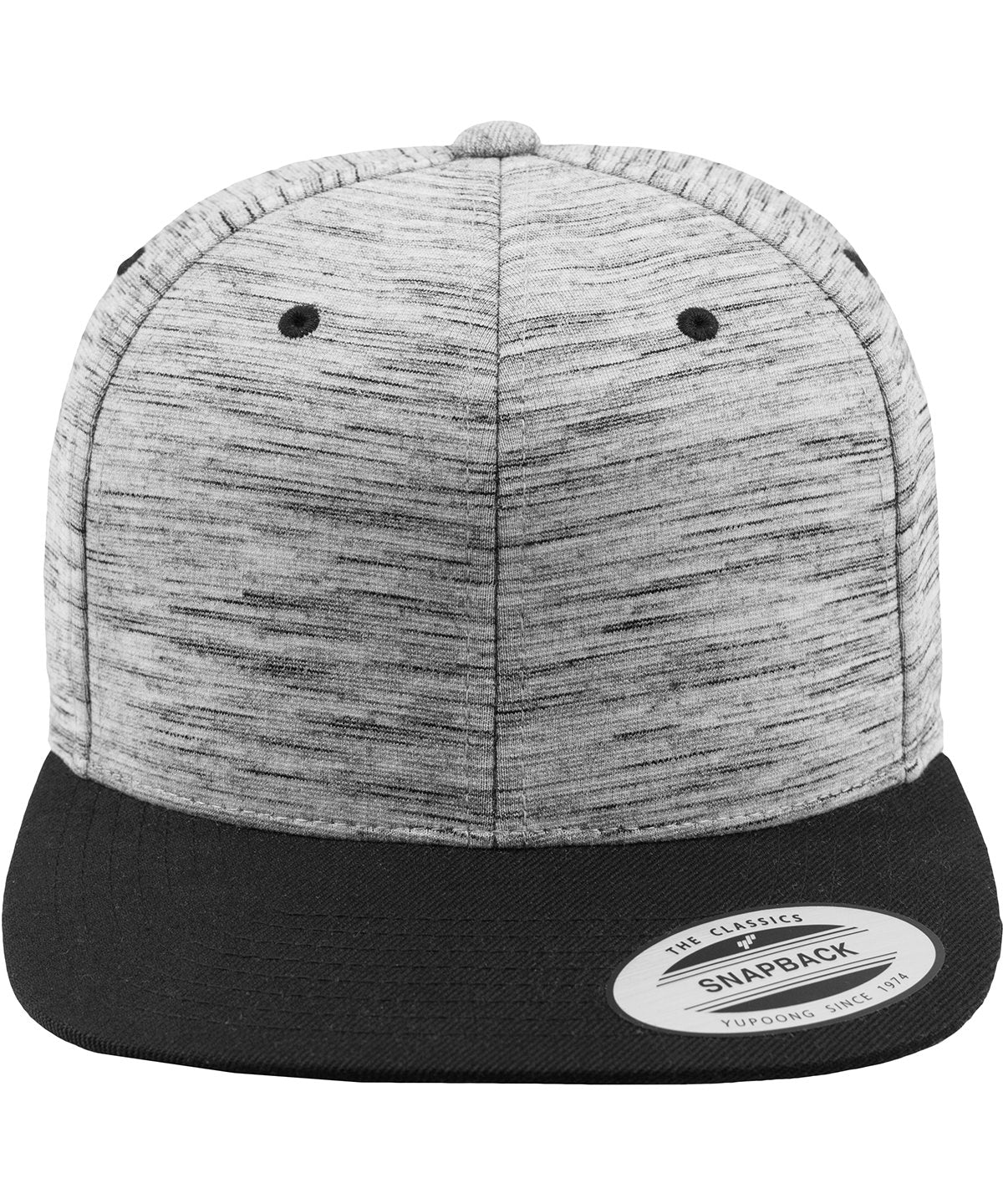 Stripes melange crown snapback (6089SC)