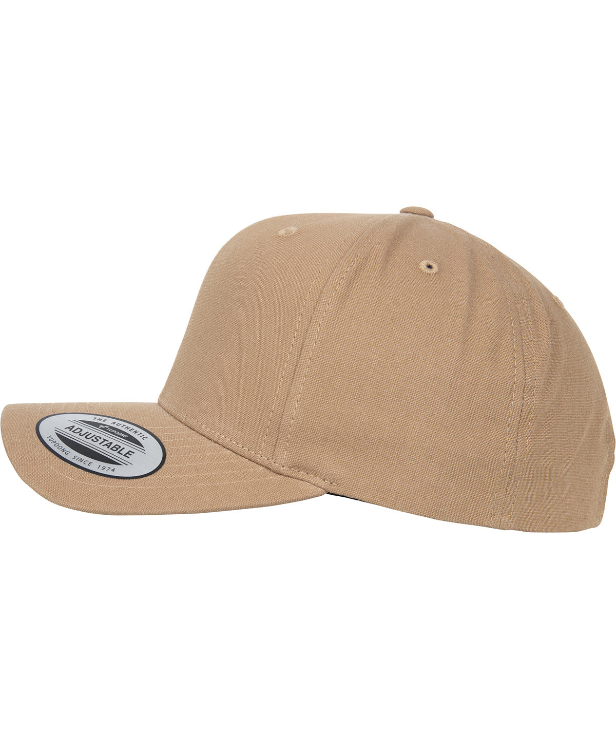 6-panel curved metal snap (7708MS)