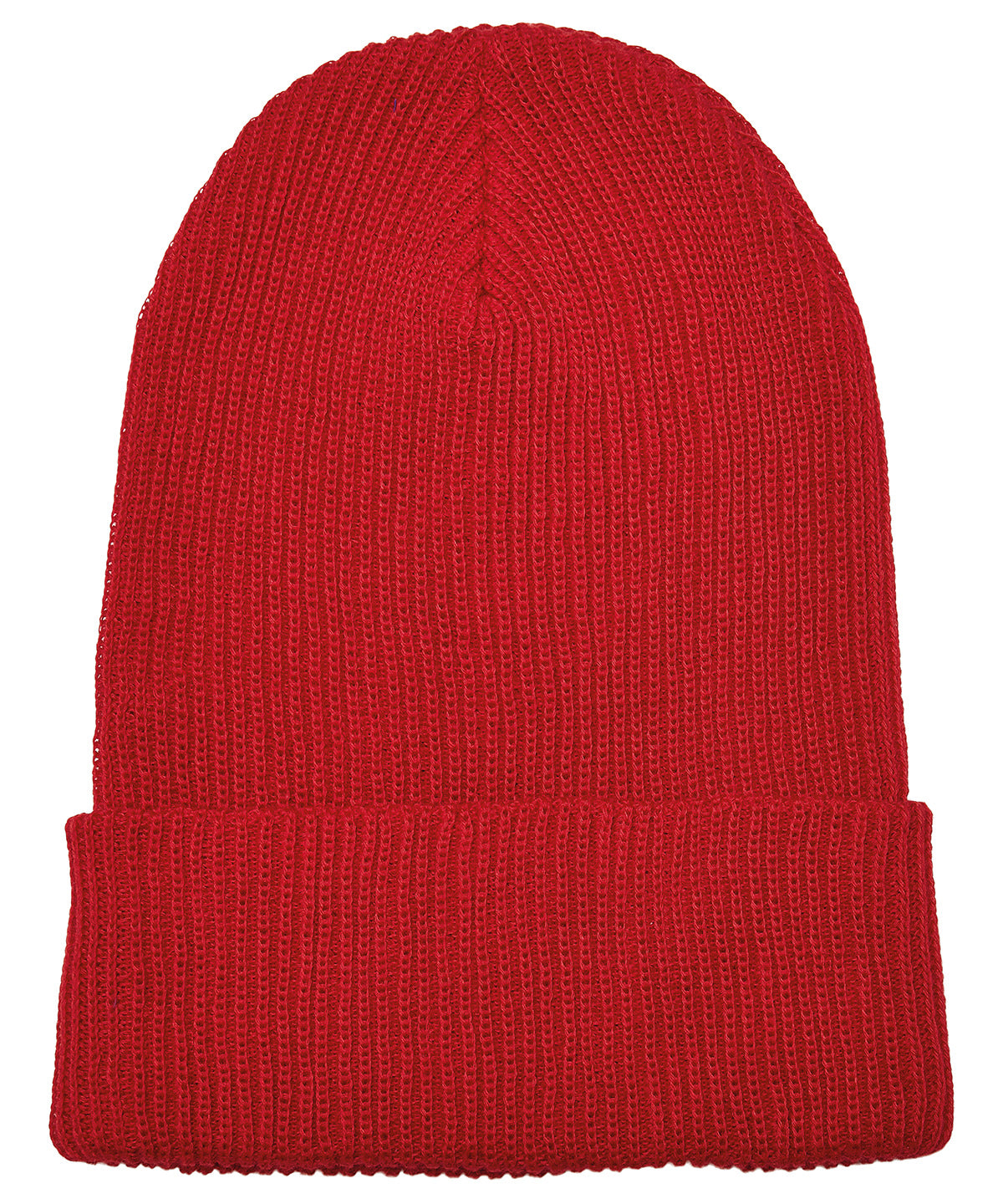 Recycled yarn ribbed knit beanie (1504RY)