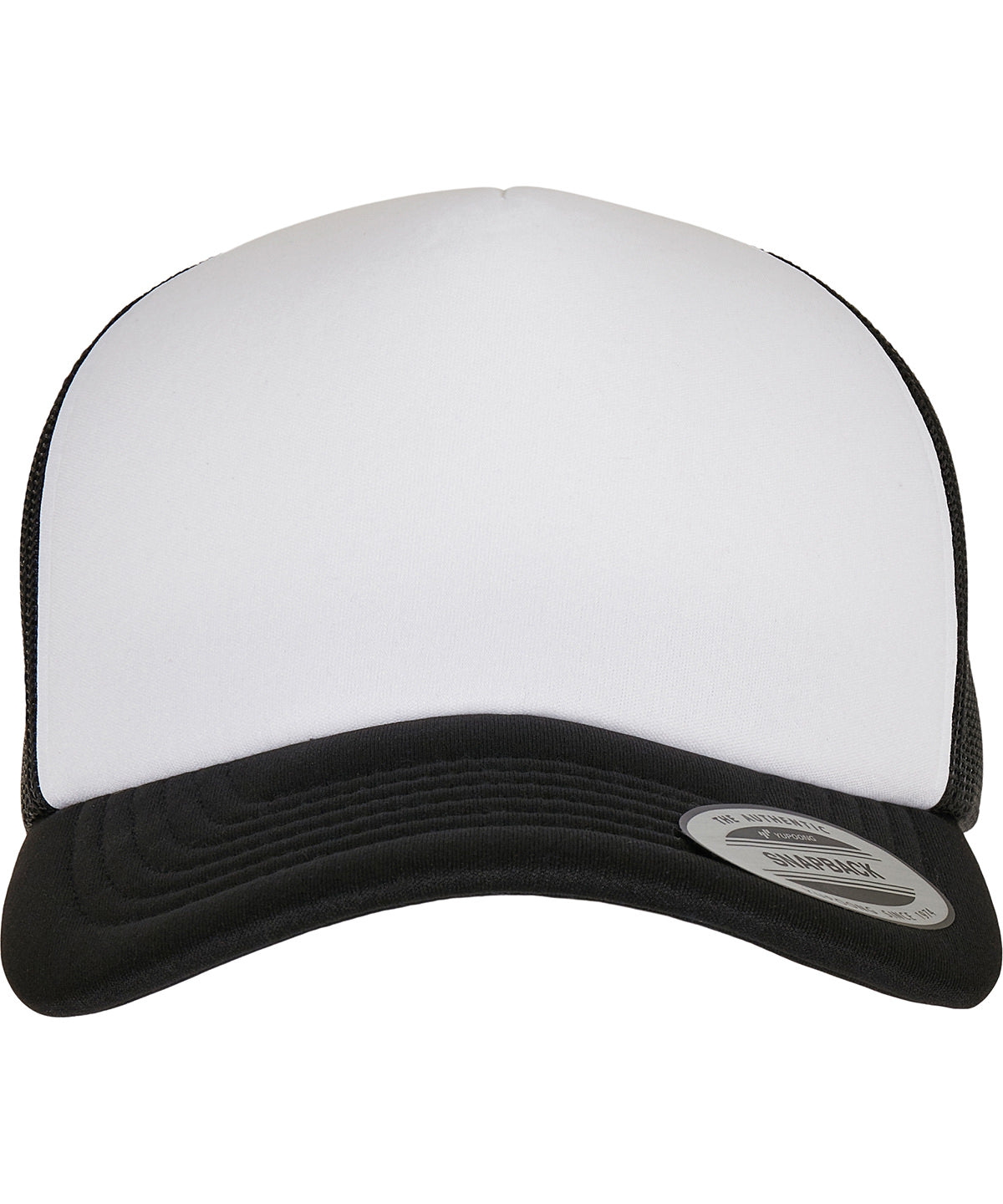 YP Classics® curved foam trucker cap – white front (6320W)