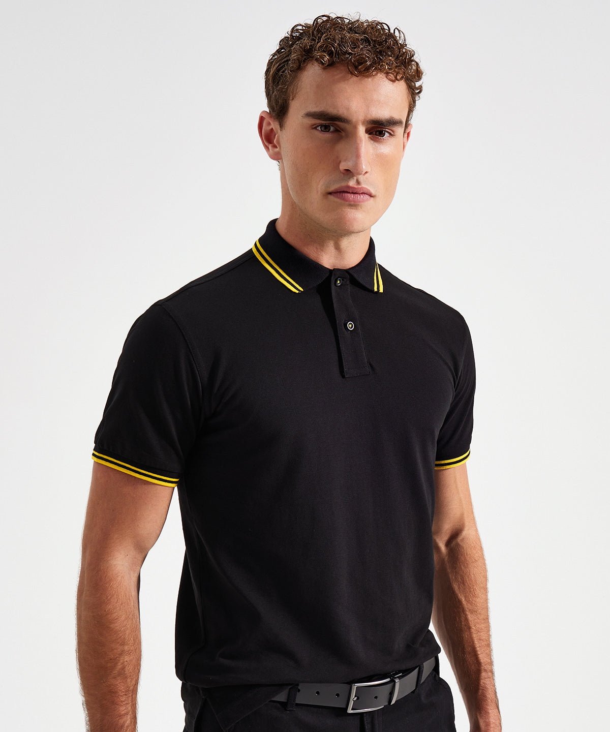 Men's classic fit tipped polo